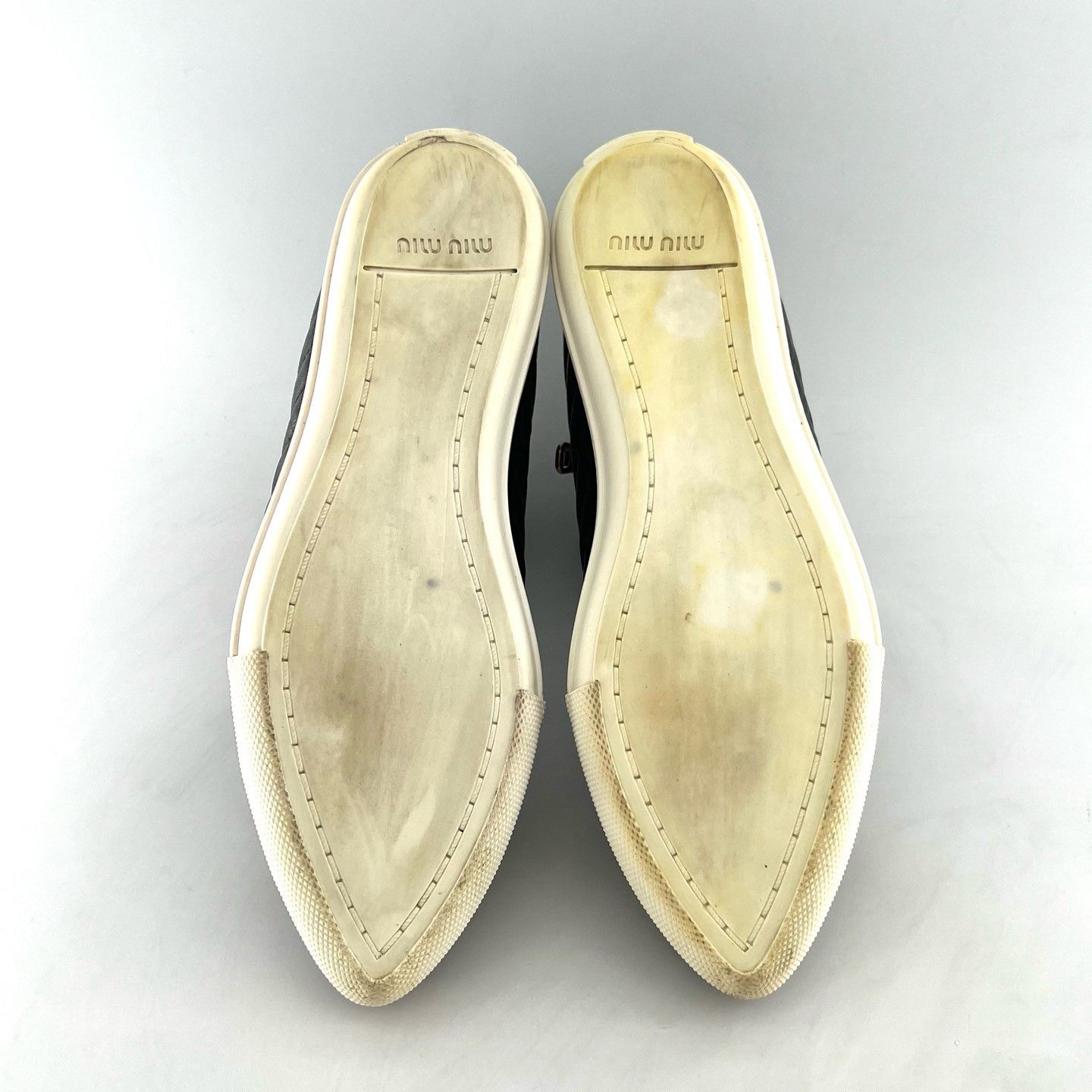 Miu Miu Miu Miu Pointy Toe Platform Zip High-Top Sneakers Size US 6 / IT 36 - 5 Thumbnail