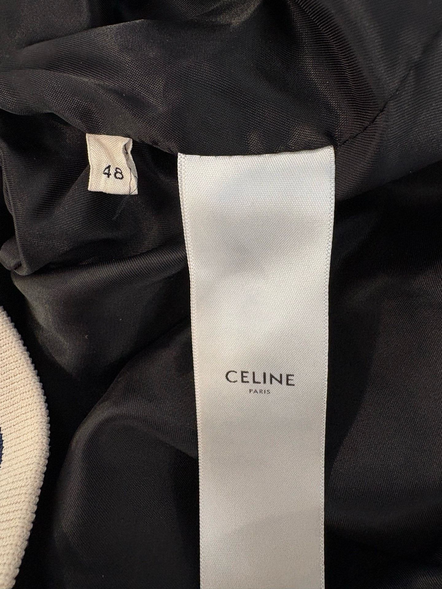 Celine Celine Embroidered Logo Blue Cotton Jacket Size US M / EU 48-50 / 2 - 5 Thumbnail