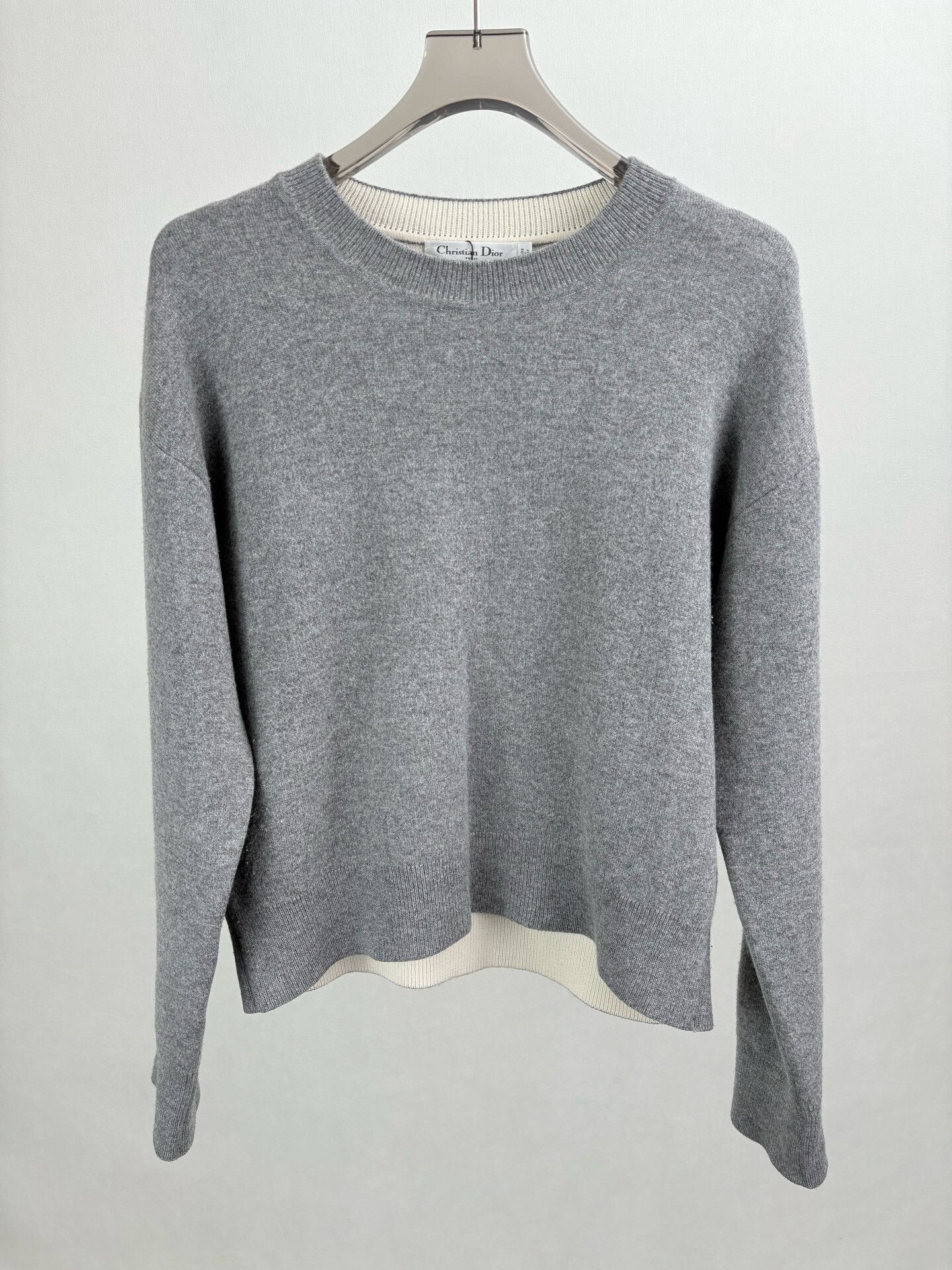 Dior Dior Back Logo Cashmere Knit Sweater Size S / US 4 / IT 40 - 2 Thumbnail