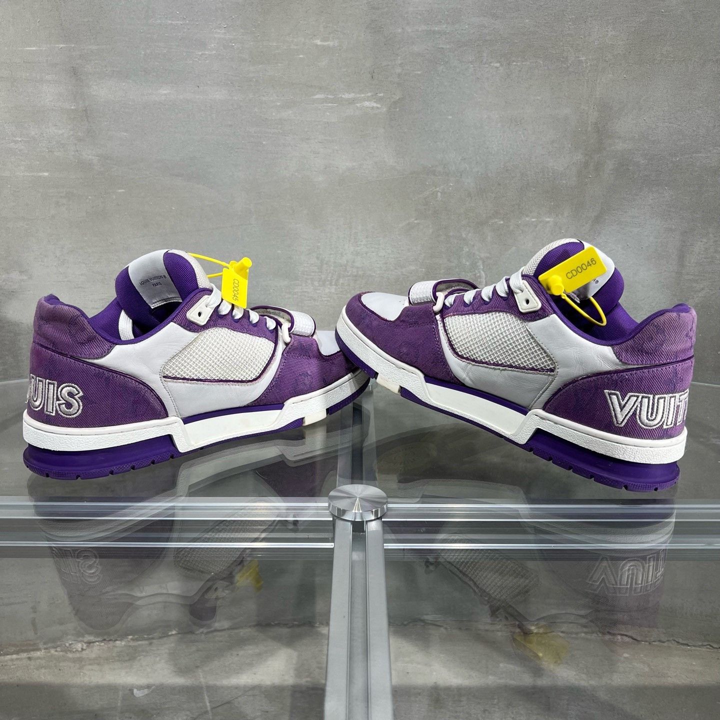 Louis Vuitton Louis Vuitton LV Trainer White Purple Size US 8.5 / EU 41-42 - 5 Thumbnail