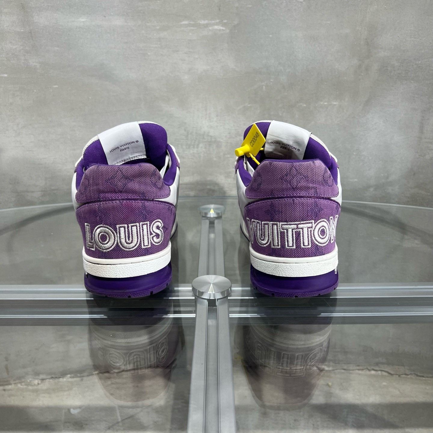 Louis Vuitton Louis Vuitton LV Trainer White Purple Size US 8.5 / EU 41-42 - 6 Thumbnail