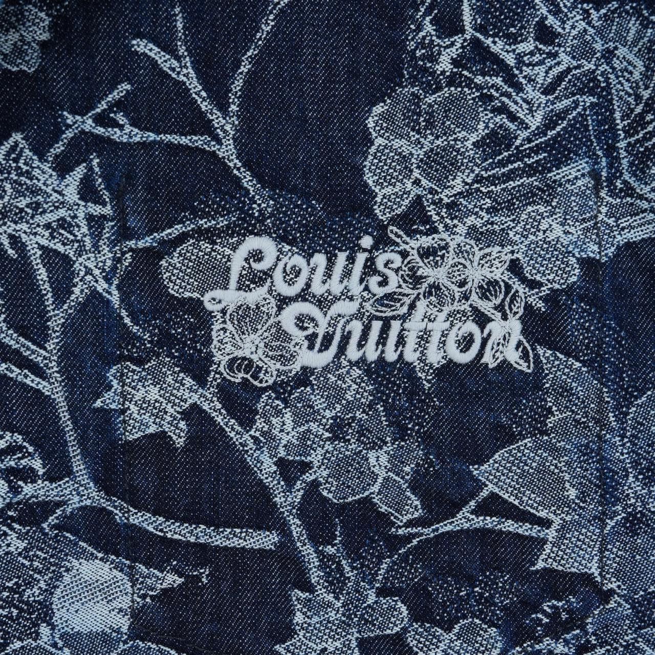 Louis Vuitton Louis Vuitton Black Plant Print Short-Sleeve Shirt Size US XL / EU 56 / 4 - 4 Thumbnail