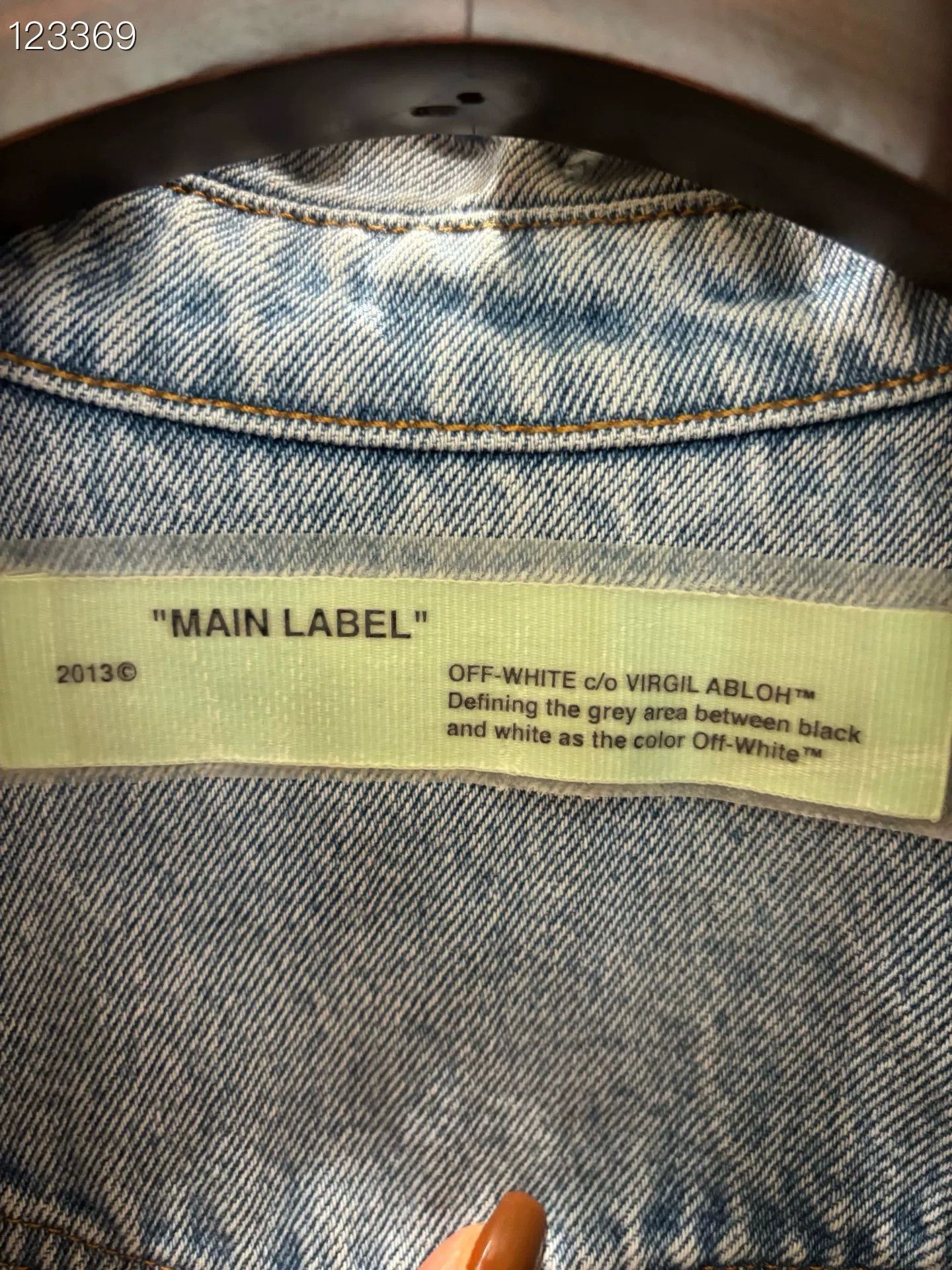 Off-White Virgil Abloh OW Striped Denim Shirt Size US XS / EU 42 / 0 - 3 Thumbnail