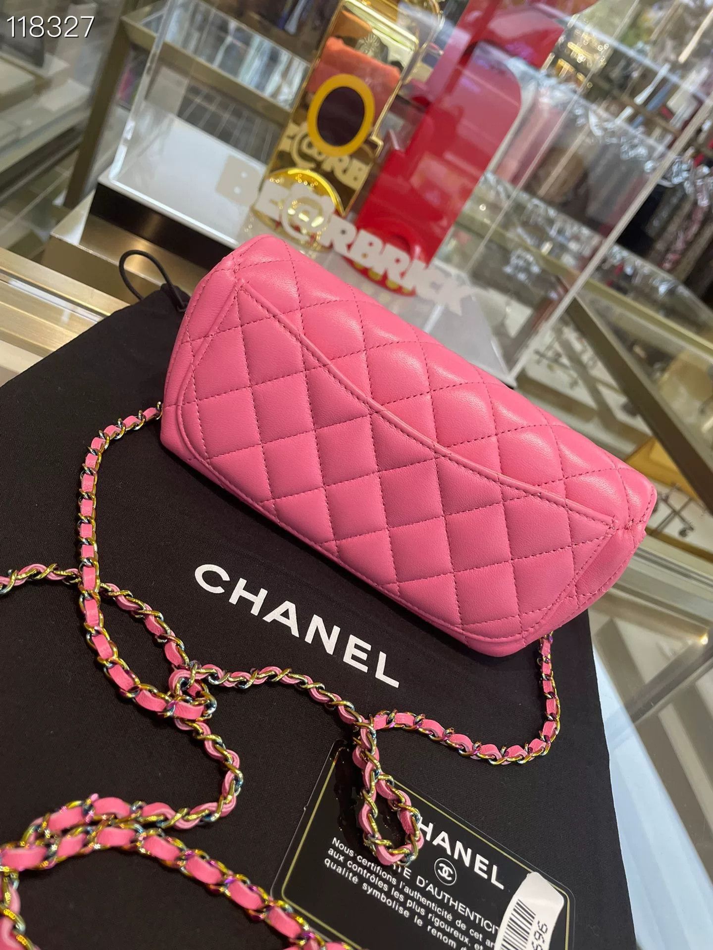 Chanel Chanel Pink Leather Chain Crossbody Bag Size ONE SIZE - 2 Thumbnail