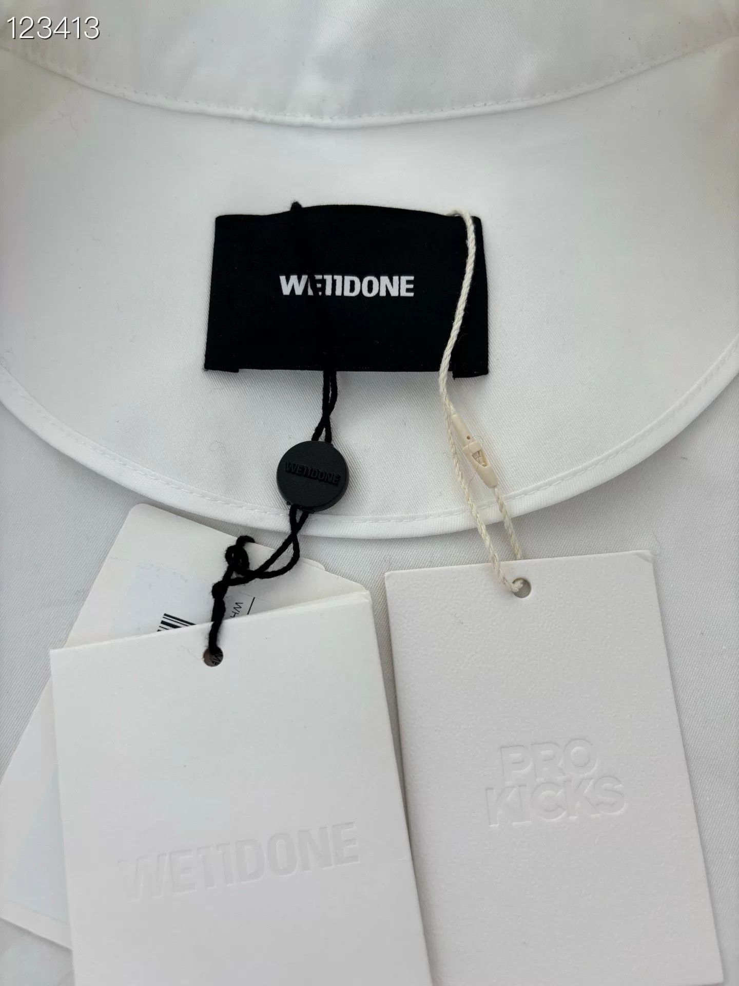 WE11DONE Welldone 040662H66 White Jacket L Size US L / EU 52-54 / 3 - 3 Thumbnail