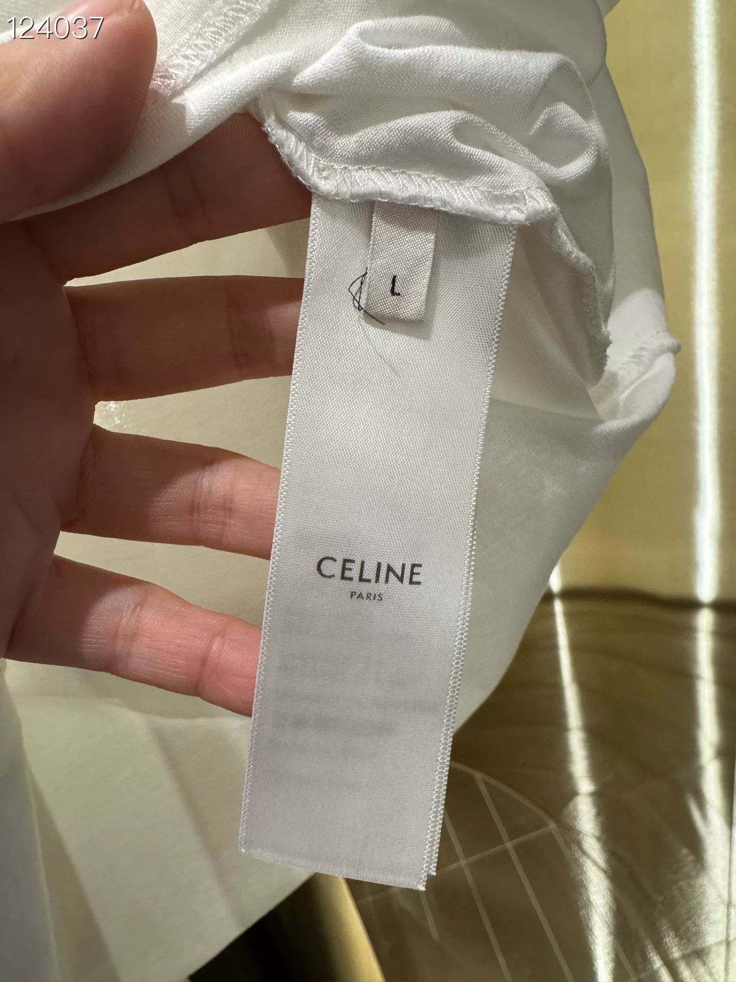 Celine Celine Short-Sleeve Logo T-Shirt Size L / US 10 / IT 46 - 4 Thumbnail