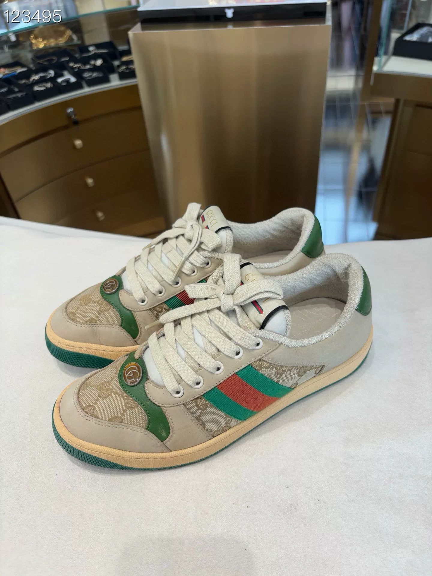 Gucci Gucci GG Casual Lace-Up Distressed Shoes Size US 7.5 / IT 37.5 - 3 Thumbnail