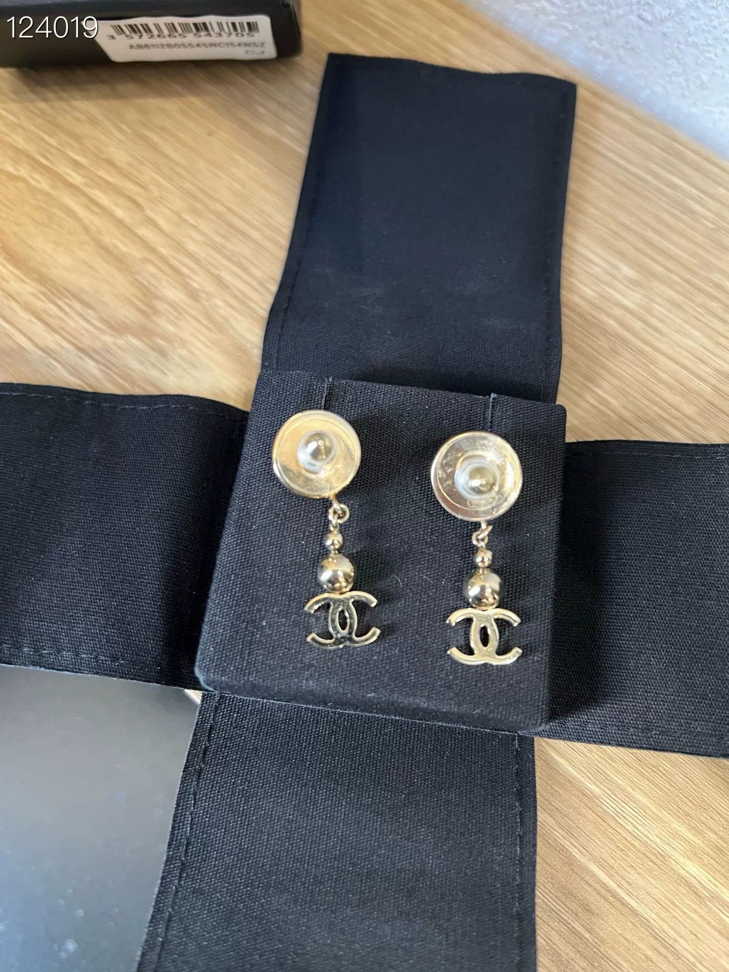 Chanel Chanel 21P Gold Ball Double C Earrings Size ONE SIZE - 4 Thumbnail