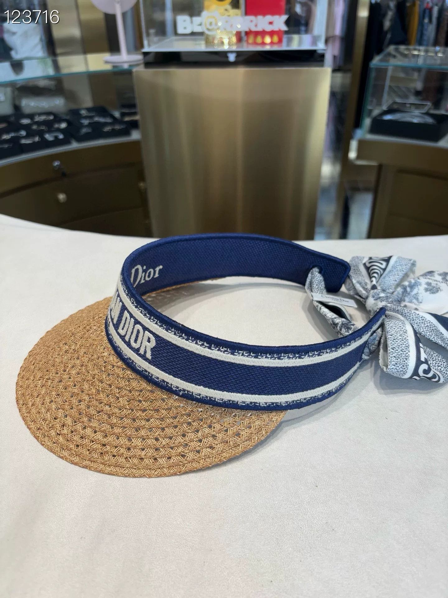 Dior Dior UV Protection Woven Visor Hat Size ONE SIZE - 2 Thumbnail