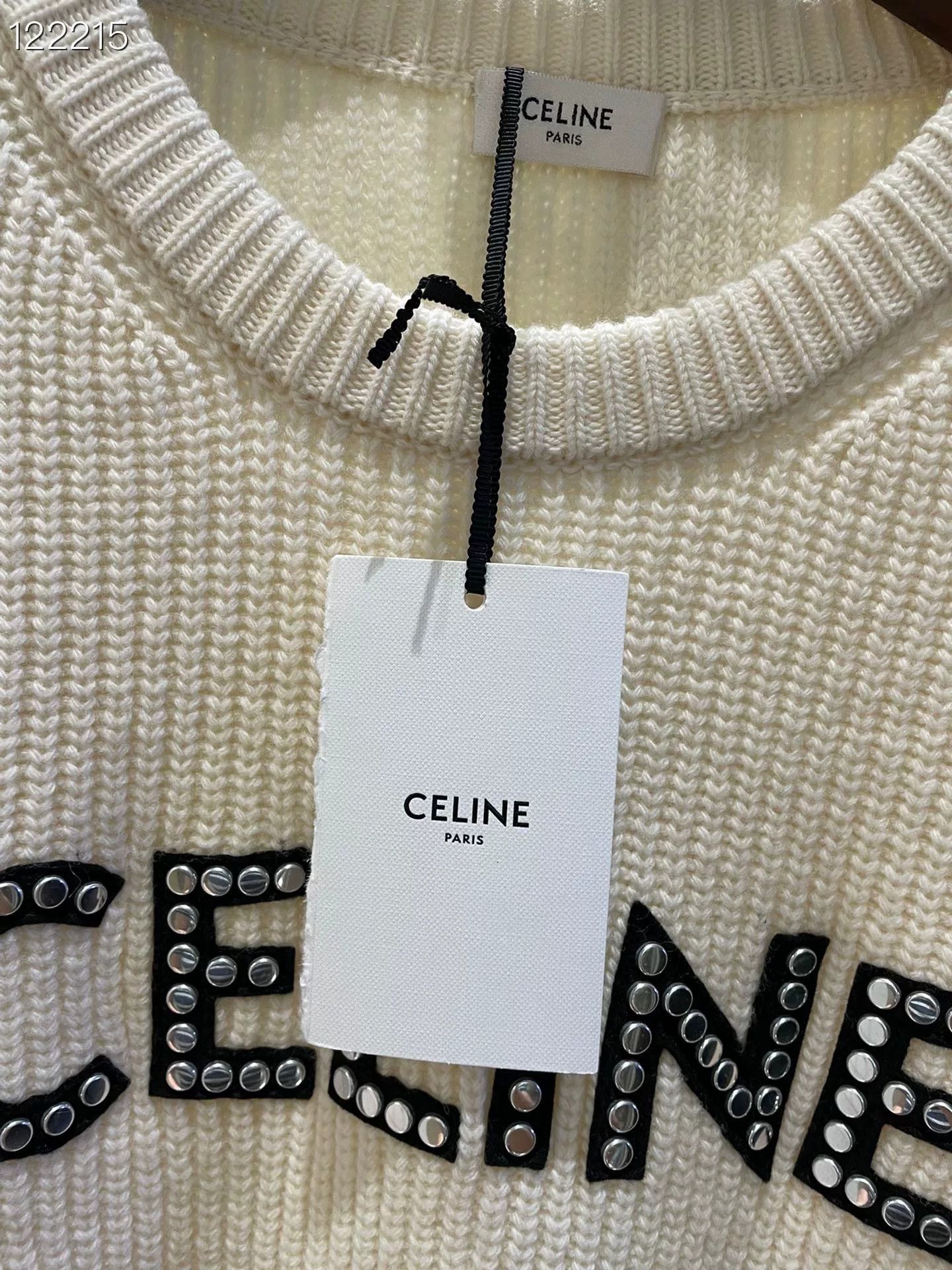 Celine Celine Rivet Logo Wool Sweater Size XS / US 0-2 / IT 36-38 - 4 Thumbnail