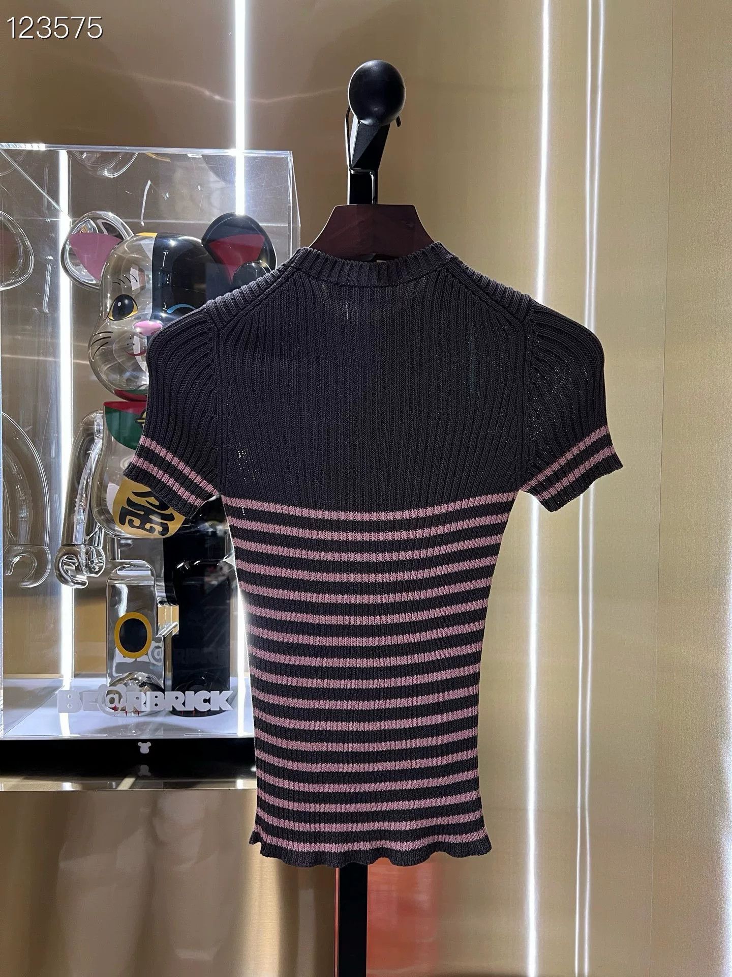 Dior Dior Star Knit Short-Sleeve Crewneck Top Size XXS / US 00 / IT 34 - 2 Thumbnail