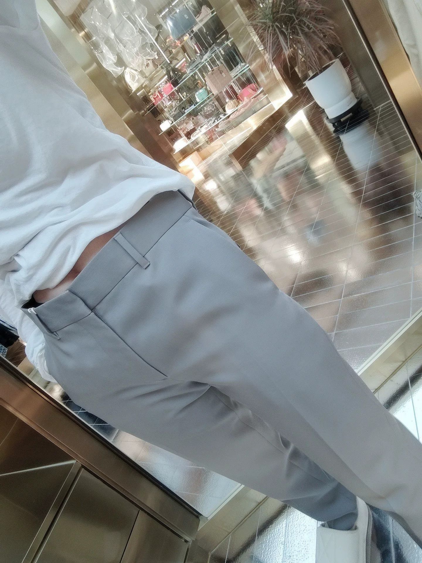 Louis Vuitton LV 080500M Gray Wool Trousers Size 38 Size US 27 - 7 Thumbnail