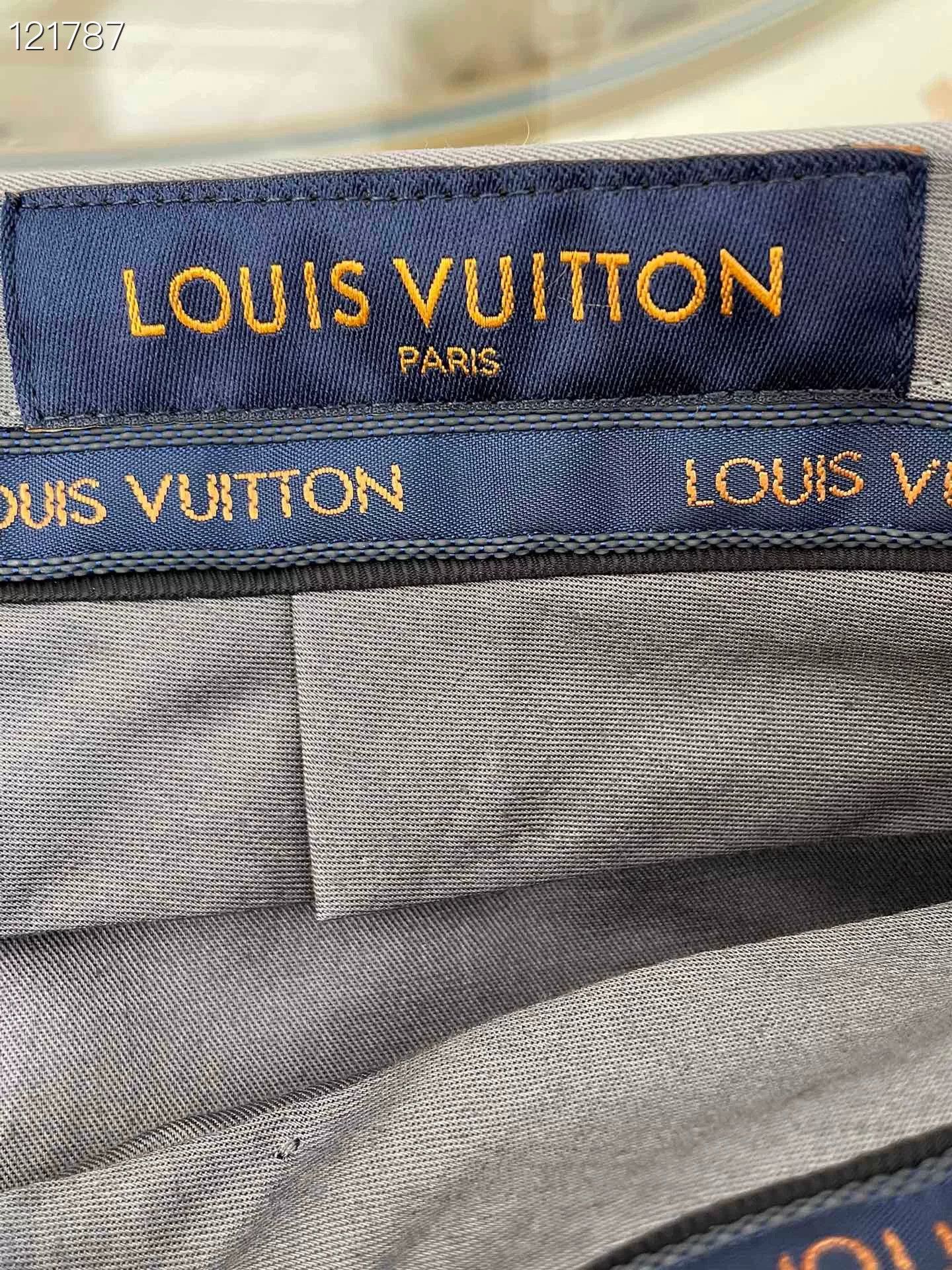 Louis Vuitton LV 080500M Gray Wool Trousers Size 38 Size US 27 - 3 Thumbnail
