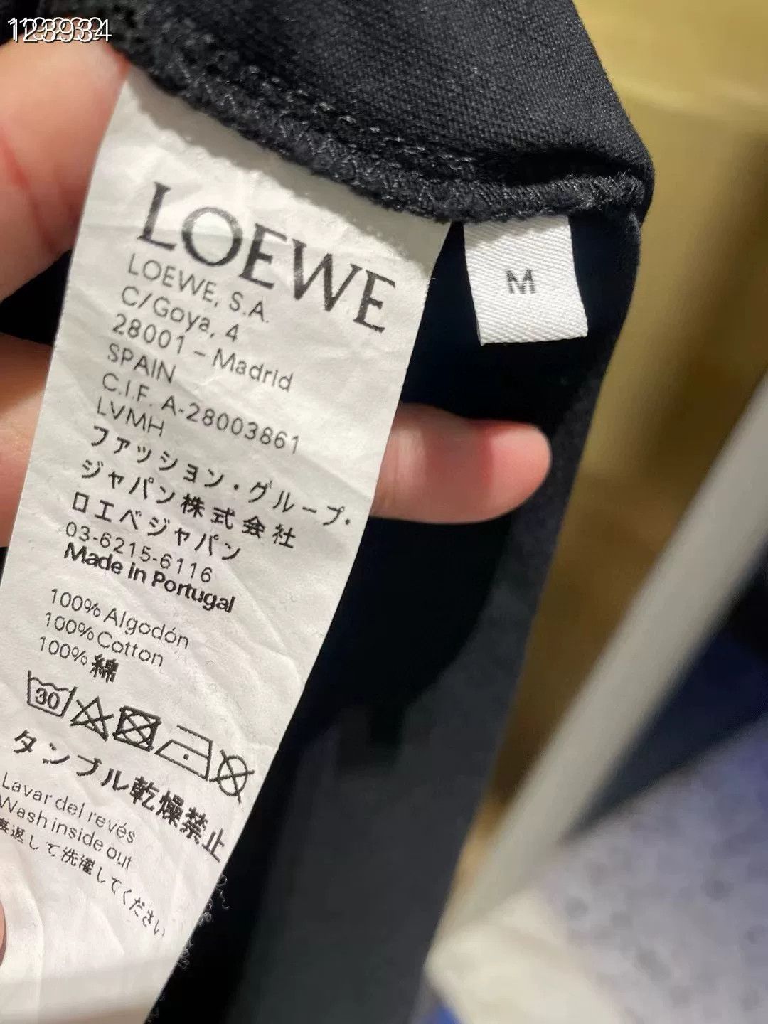 Loewe Loewe Cormorant Print Black Women's T-shirt Size M / US 6-8 / IT 42-44 - 4 Thumbnail