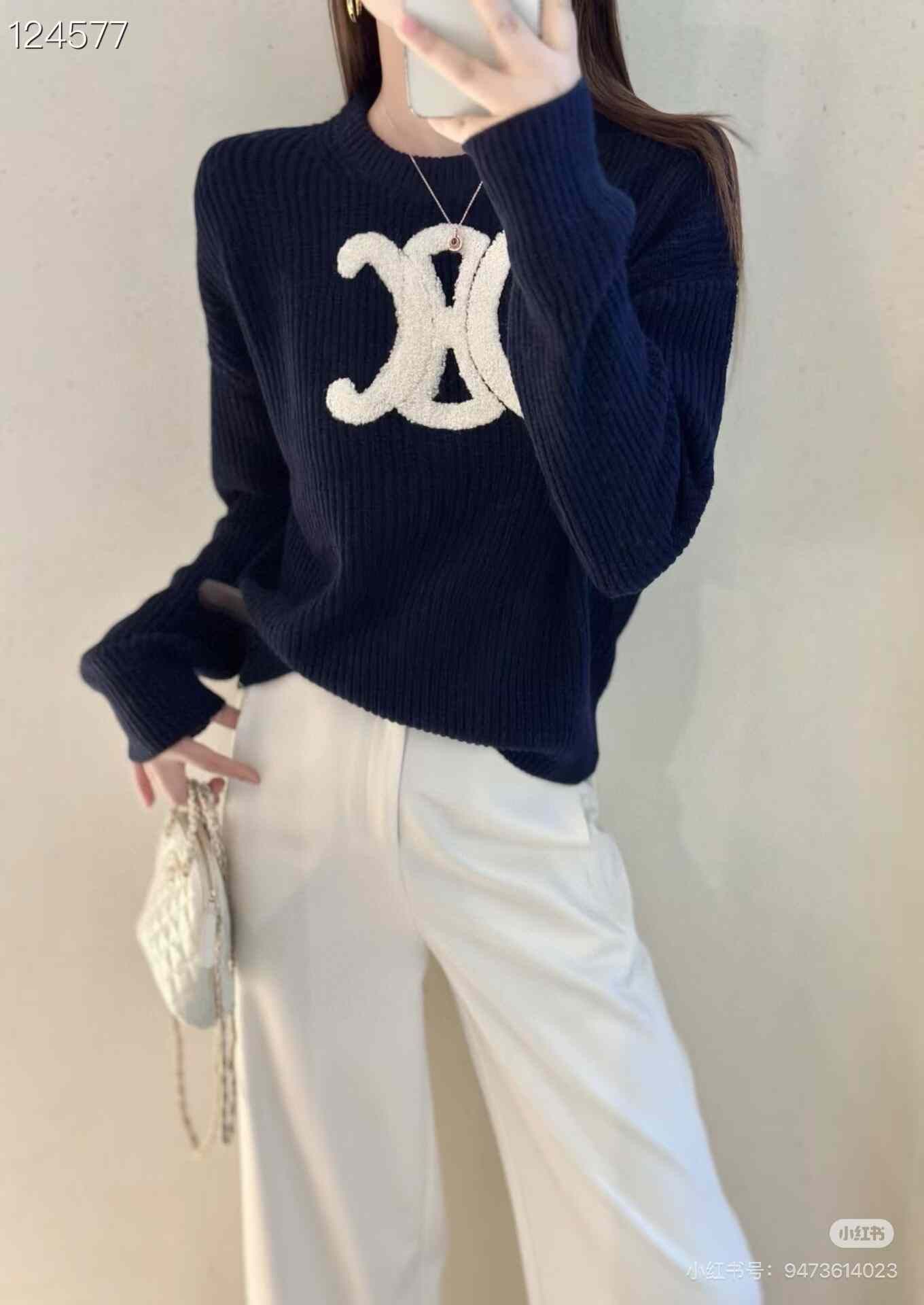 Celine CELINE 25FW Wool Triomphe Knit S Size S / US 4 / IT 40 - 8 Thumbnail