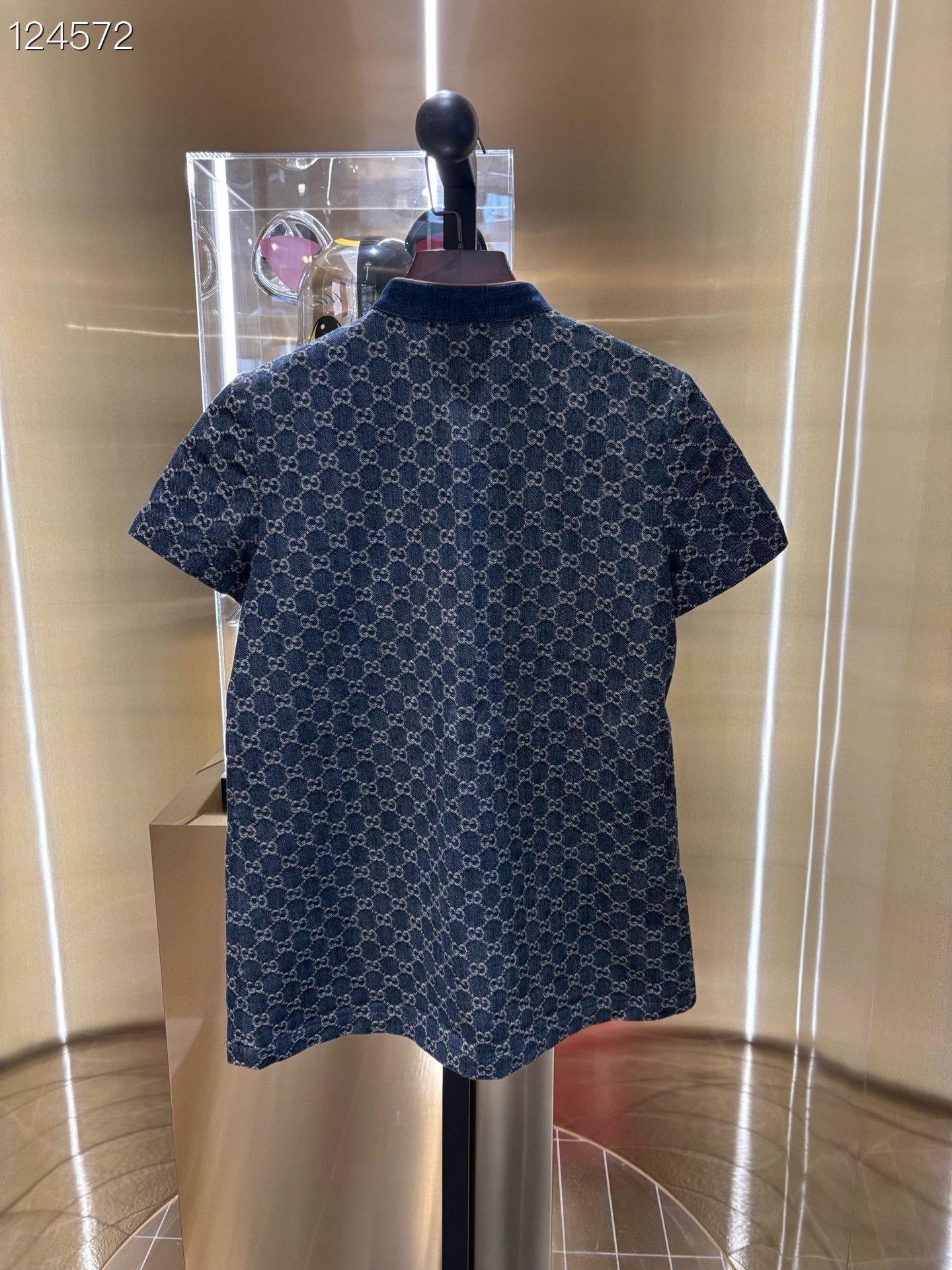 Gucci Gucci Double G All-Over Print Denim Top Size US XS / EU 42 / 0 - 2 Thumbnail