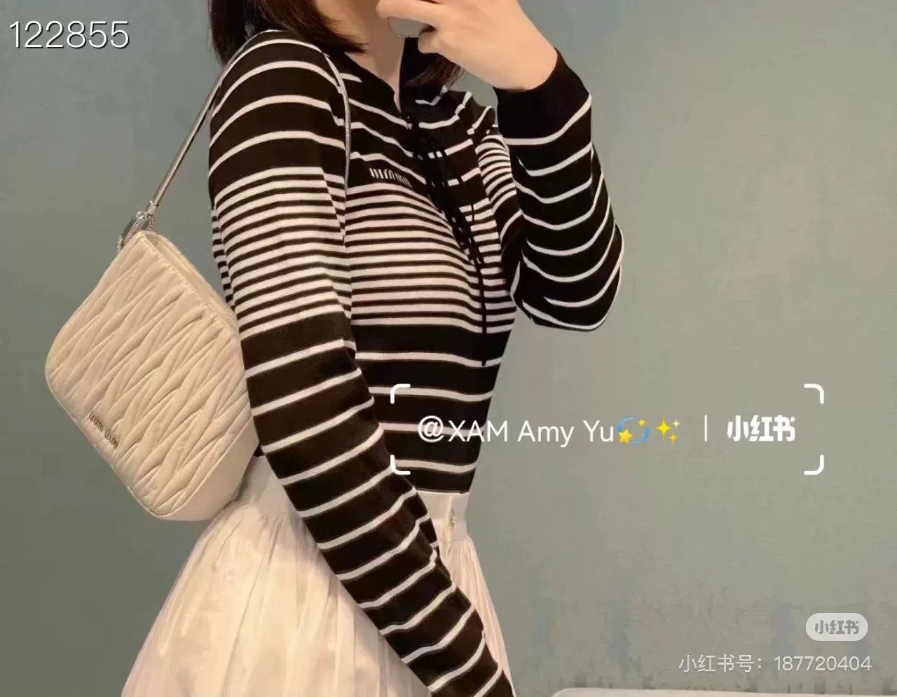 Miu Miu Miumiu Black White Striped Knit Top Size M / US 6-8 / IT 42-44 - 7 Thumbnail