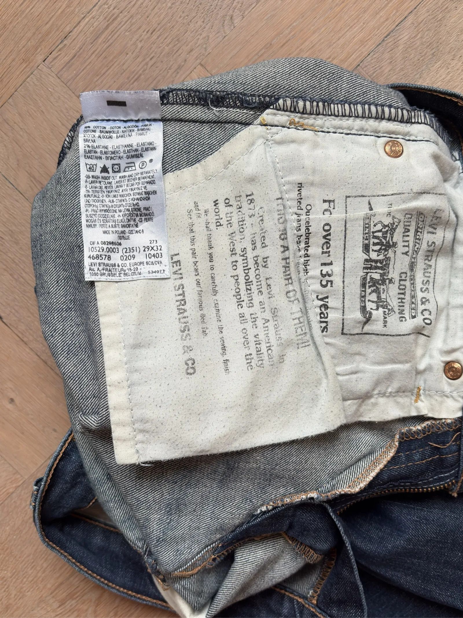 Levi's Levi's 10529 Bootcut Jeans Size 29" - 3 Thumbnail