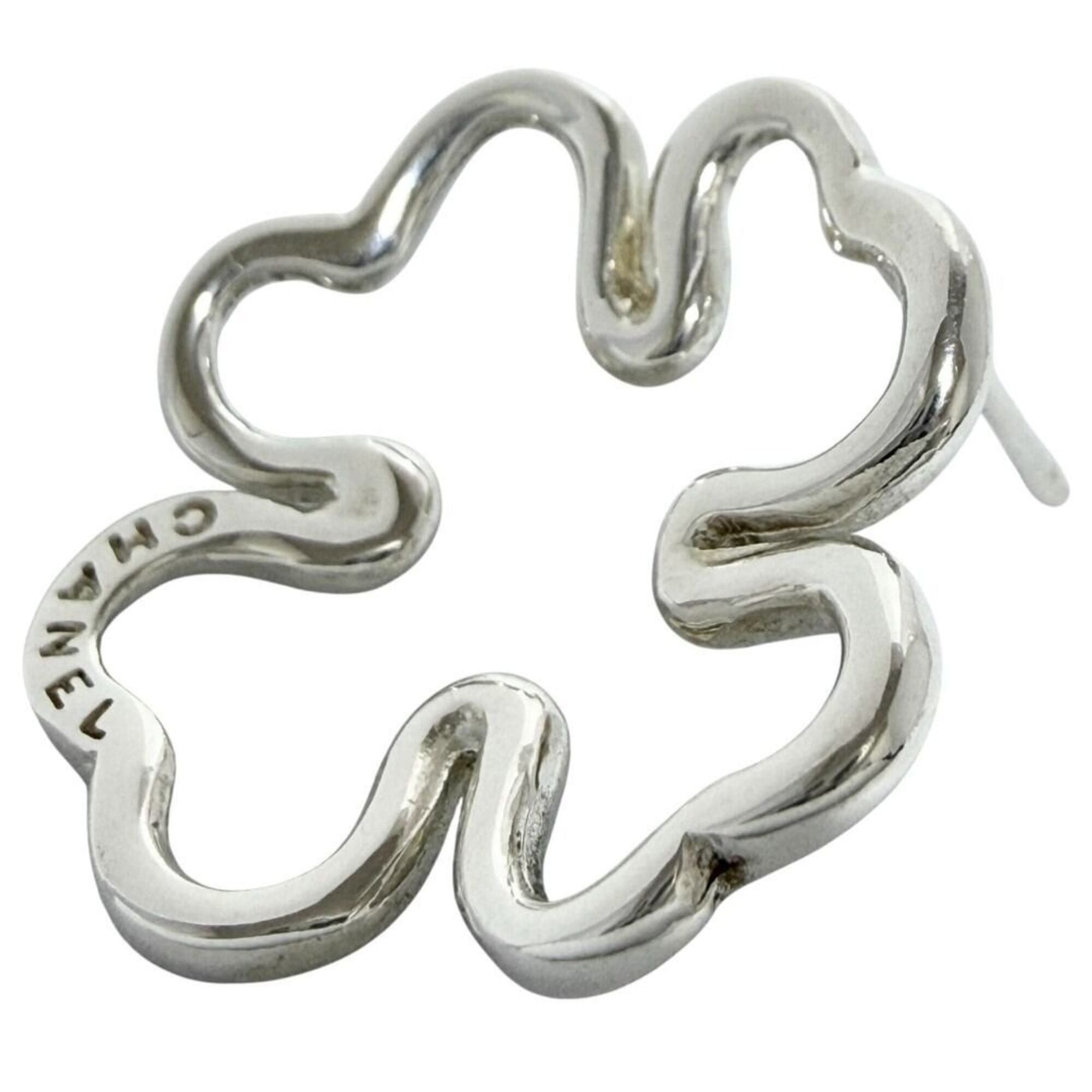Chanel Chanel women's clover earrings, 925 sterling silver. Size ONE SIZE - 6 Thumbnail