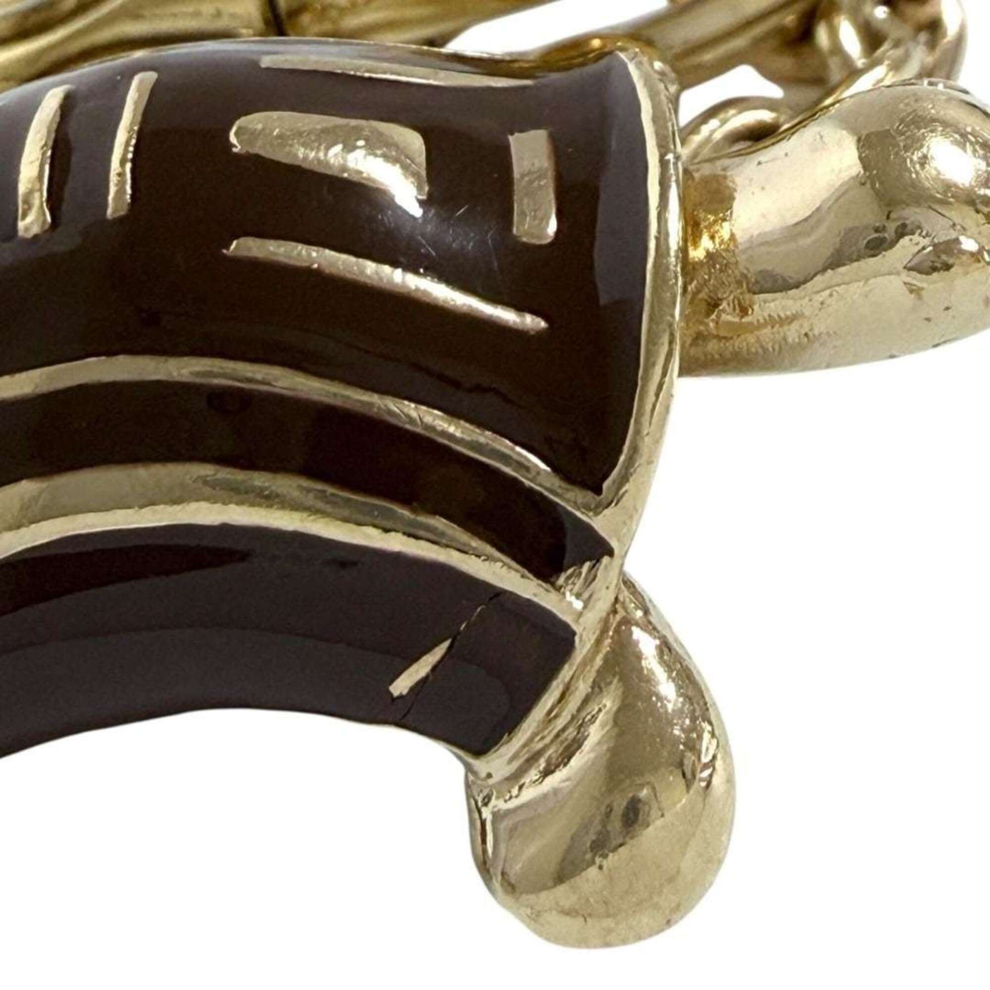 Celine Celine unisex keychain/keyring, turtle design, brown, macadam Size ONE SIZE - 8 Thumbnail