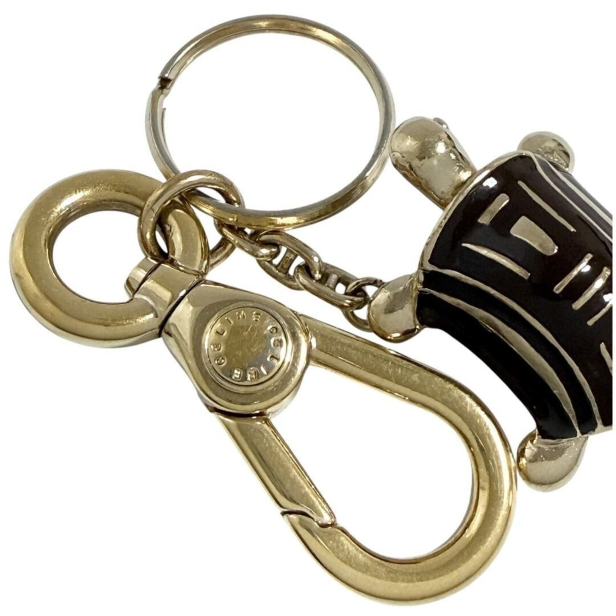 Celine Celine unisex keychain/keyring, turtle design, brown, macadam Size ONE SIZE - 3 Thumbnail