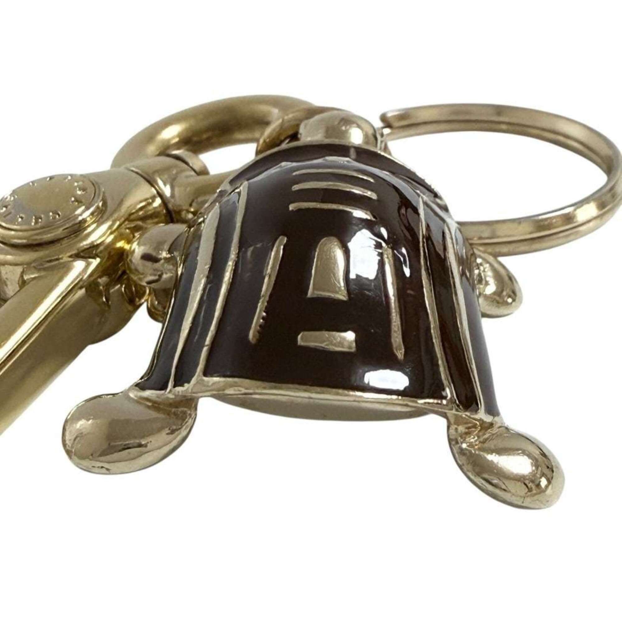 Celine Celine unisex keychain/keyring, turtle design, brown, macadam Size ONE SIZE - 5 Thumbnail