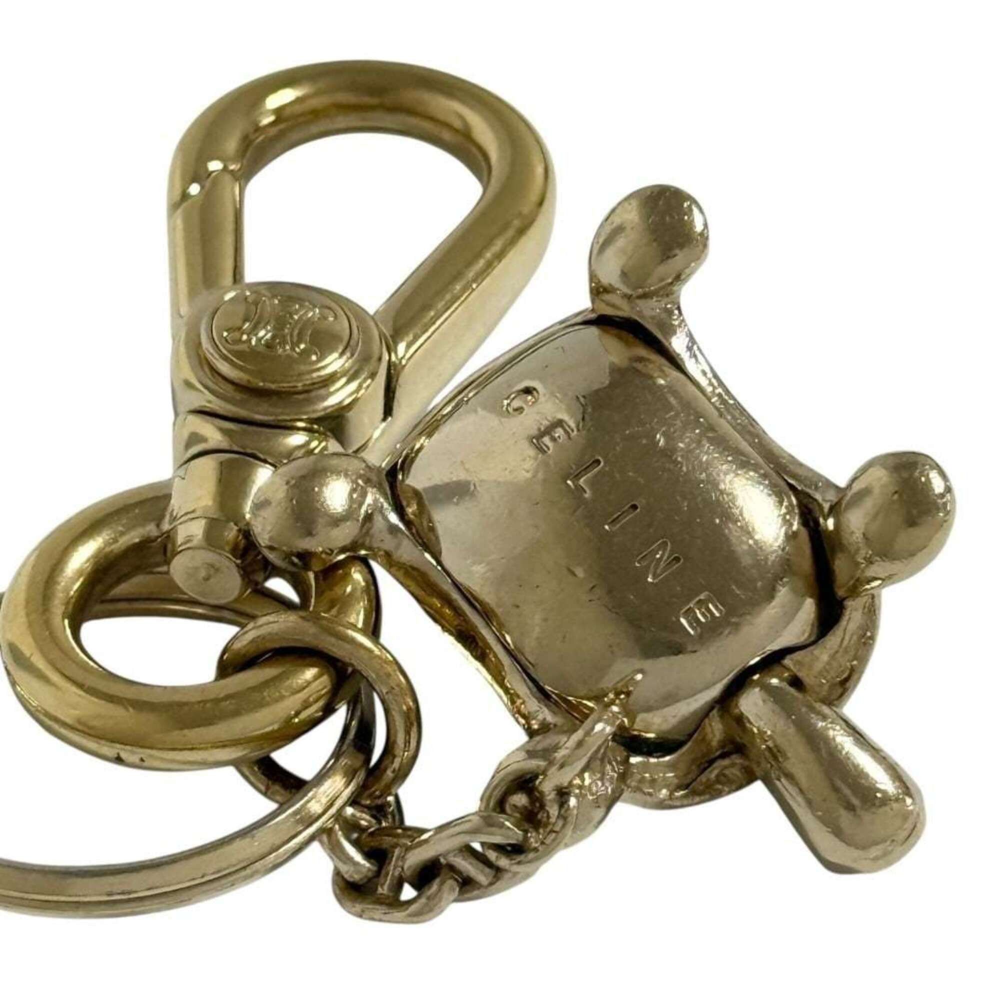 Celine Celine unisex keychain/keyring, turtle design, brown, macadam Size ONE SIZE - 7 Thumbnail