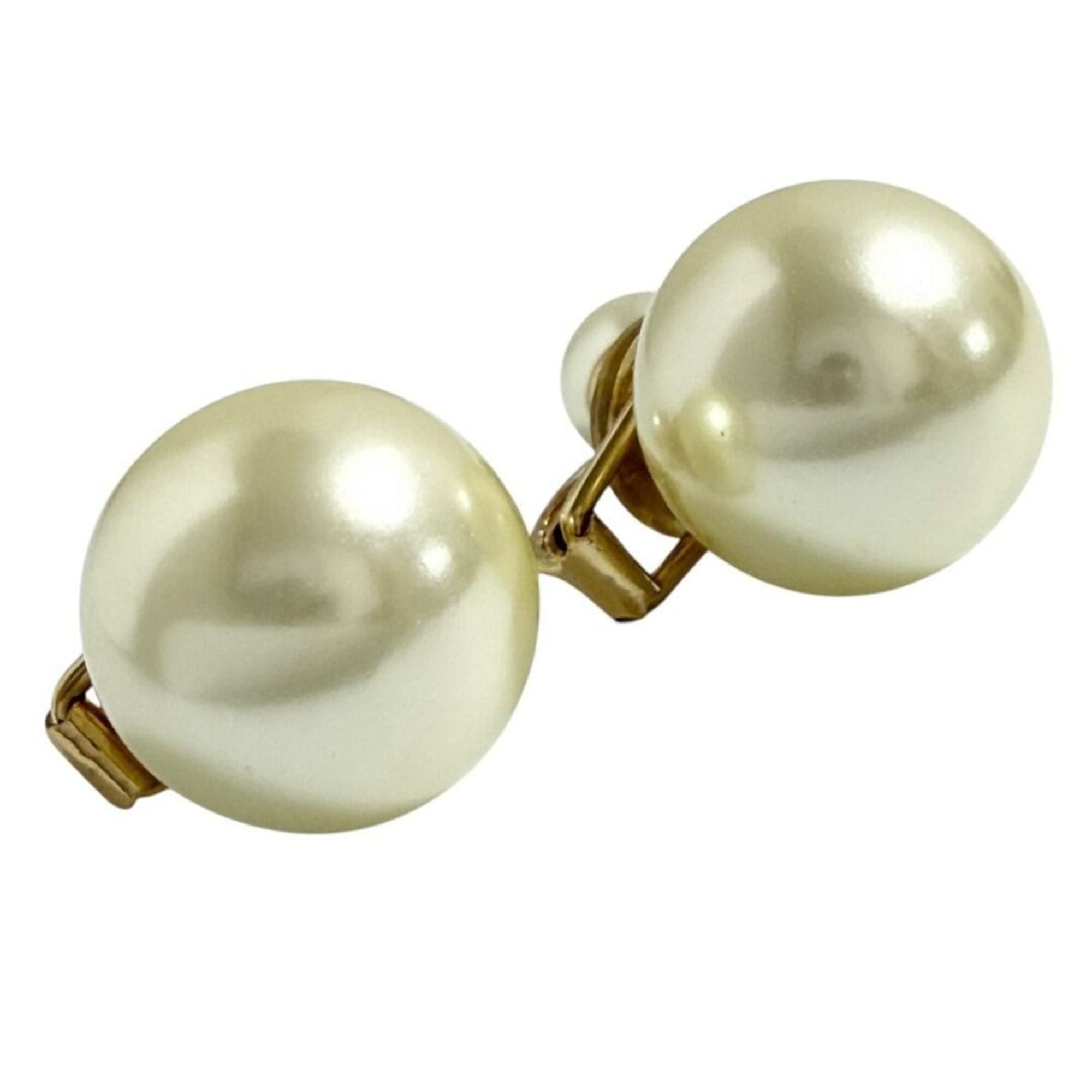 Dior Christian Dior Dior Women's Tribal Clip Earrings, Faux Pearl Size ONE SIZE - 4 Thumbnail