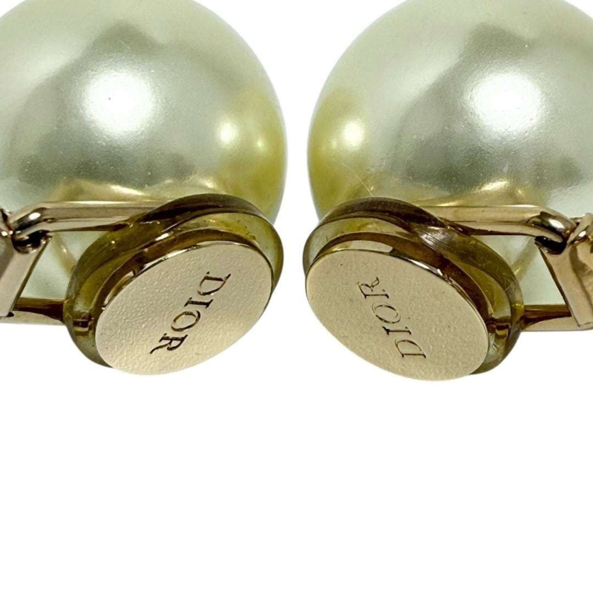 Dior Christian Dior Dior Women's Tribal Clip Earrings, Faux Pearl Size ONE SIZE - 6 Thumbnail