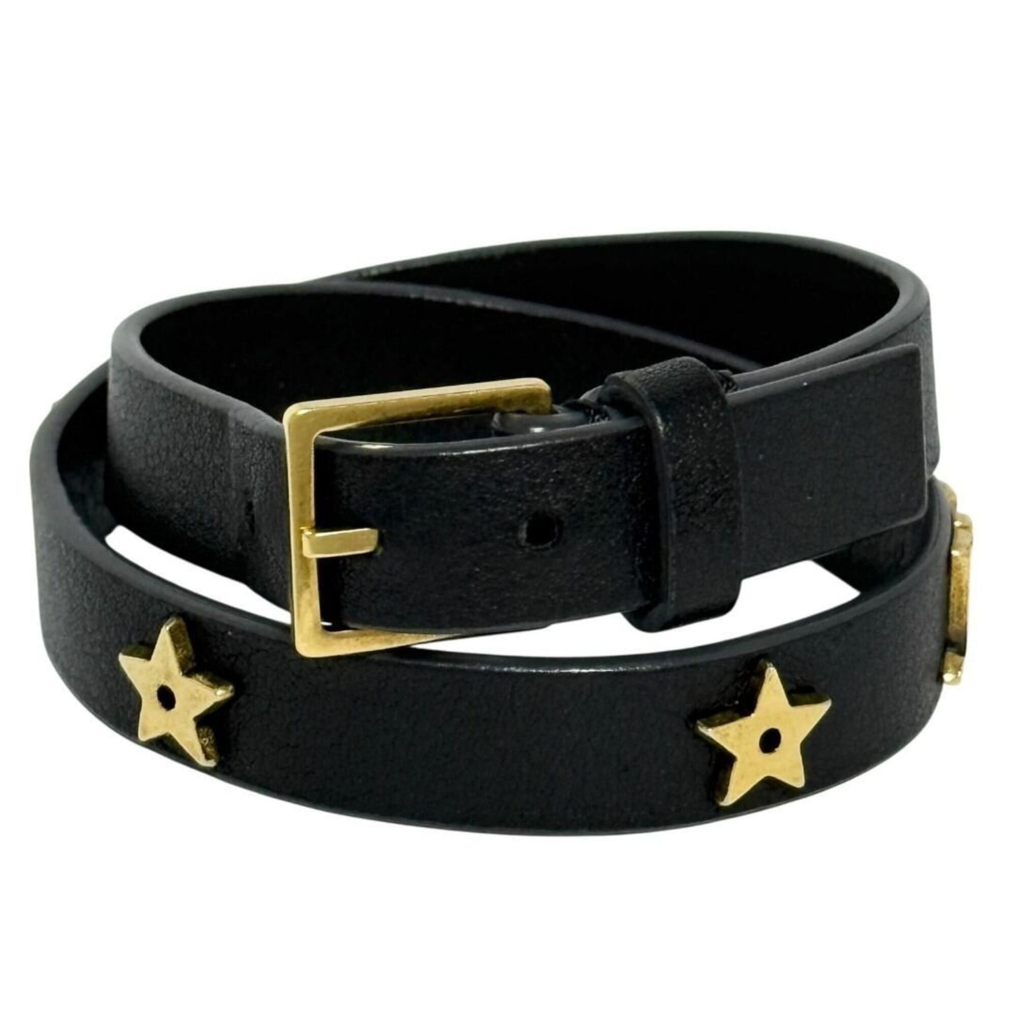 Dior Christian Dior Dior Women's Leather Double Choker Necklace, Black Size ONE SIZE - 4 Thumbnail