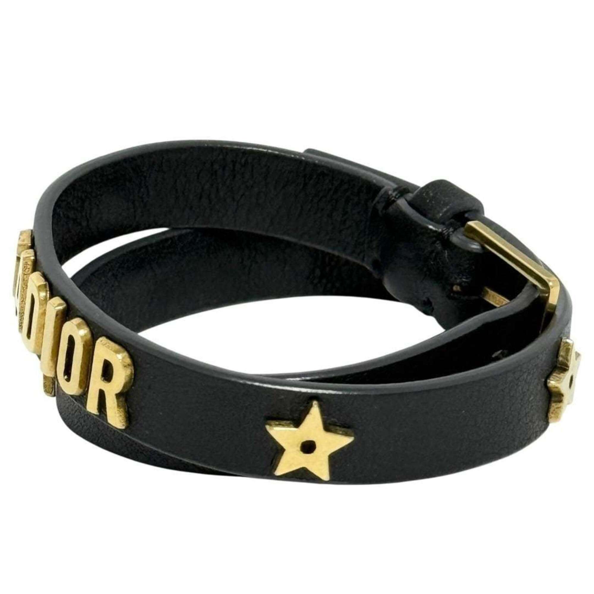 Dior Christian Dior Dior Women's Leather Double Choker Necklace, Black Size ONE SIZE - 3 Thumbnail