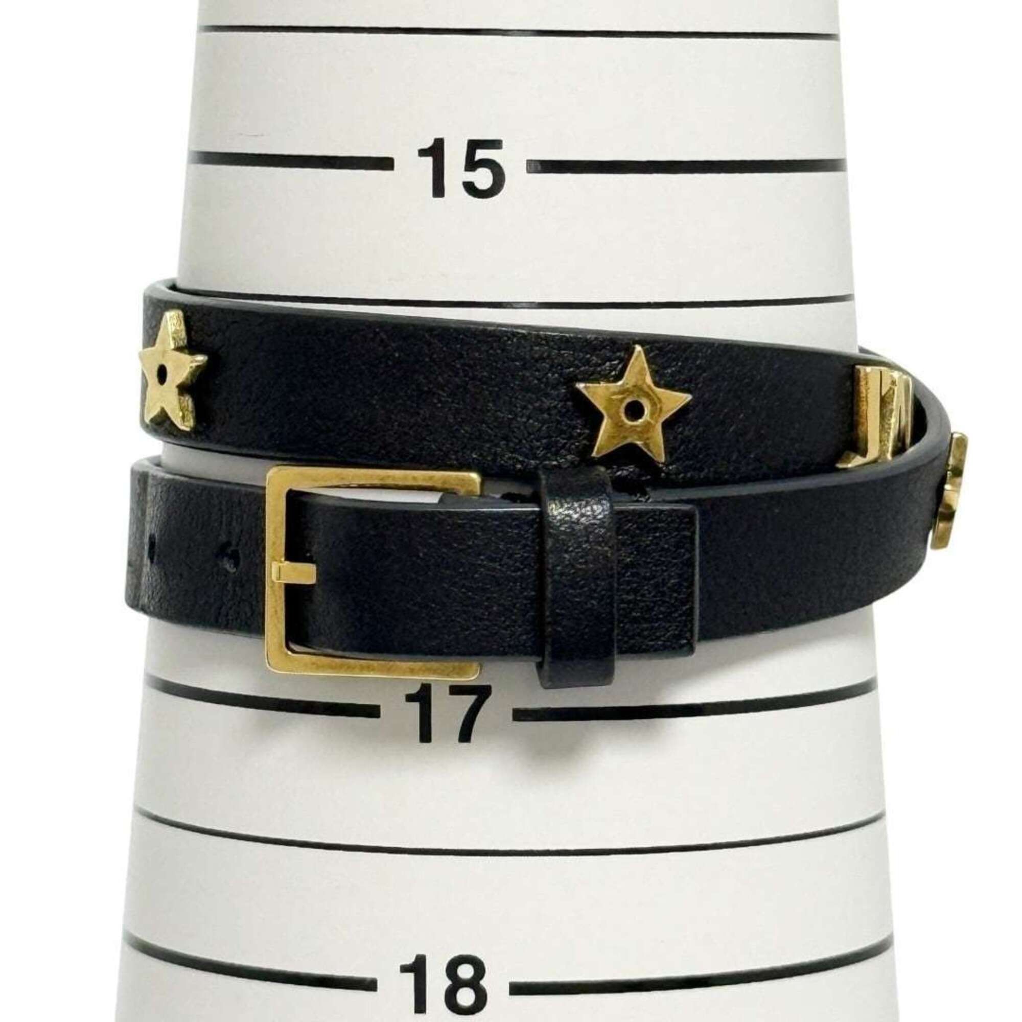 Dior Christian Dior Dior Women's Leather Double Choker Necklace, Black Size ONE SIZE - 8 Thumbnail