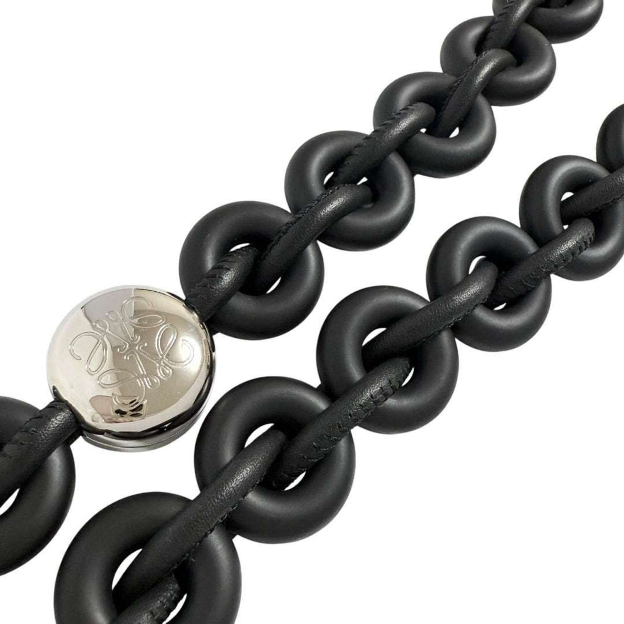 Loewe Loewe Women's Donut Chain Shoulder Bag Strap Black Pebble Size ONE SIZE - 6 Thumbnail
