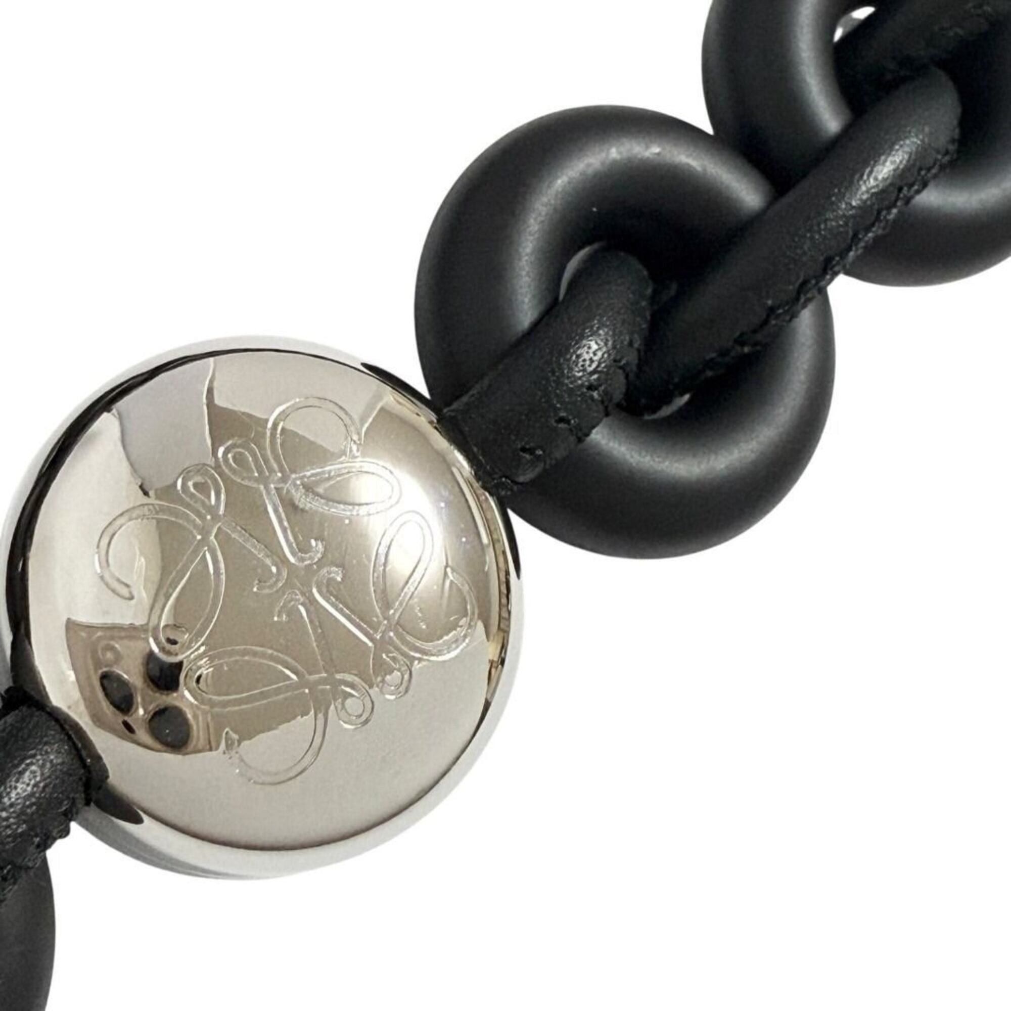 Loewe Loewe Women's Donut Chain Shoulder Bag Strap Black Pebble Size ONE SIZE - 8 Thumbnail