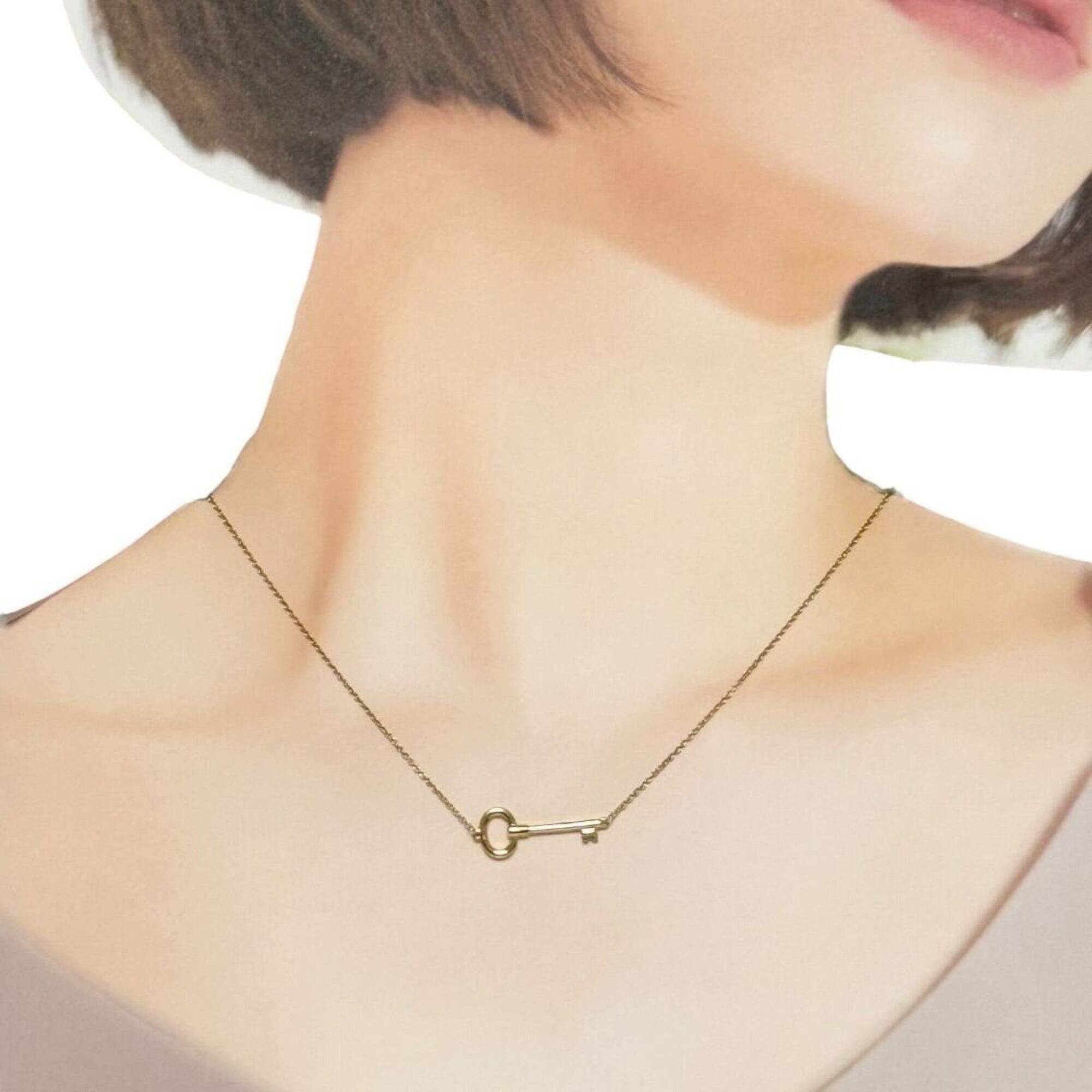 Tiffany & Co. Tiffany & Co. Women's Key Necklace Pendant, 18K Yellow Gold Size ONE SIZE - 10 Thumbnail