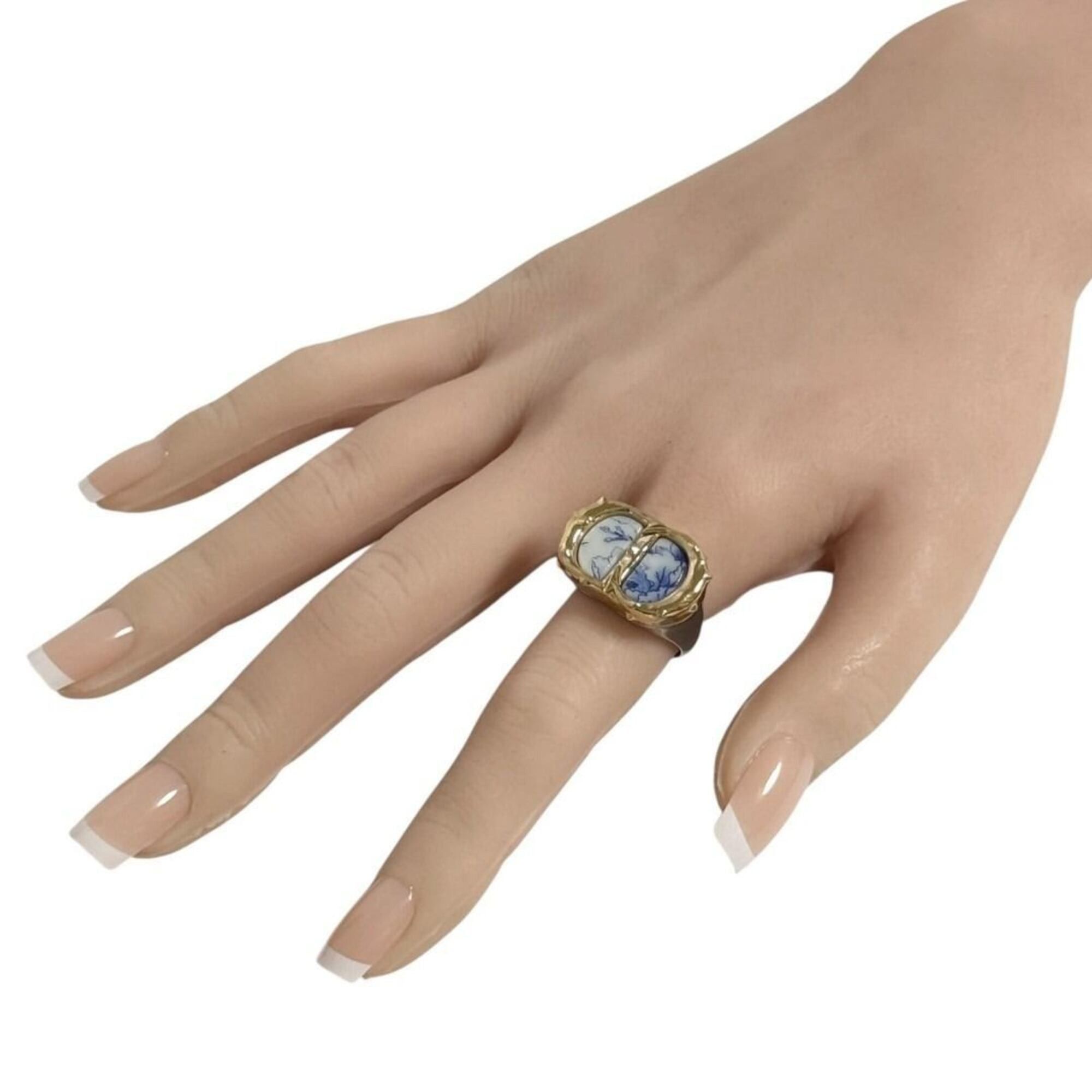 Dior Christian Dior Dior Men's CD Icon Signet Ring, Size 18 (S), Combination Ring Size ONE SIZE - 9 Thumbnail