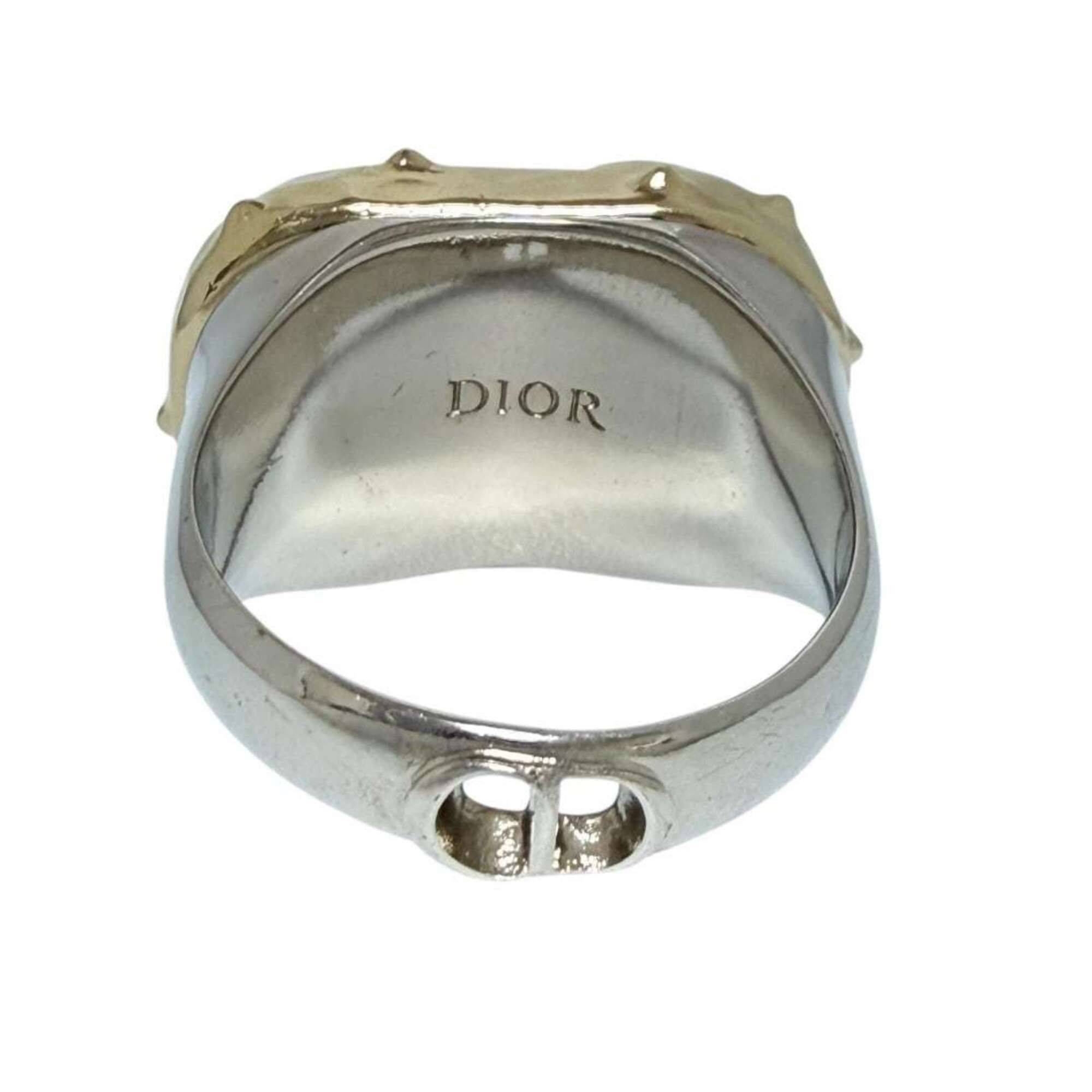 Dior Christian Dior Dior Men's CD Icon Signet Ring, Size 18 (S), Combination Ring Size ONE SIZE - 3 Thumbnail