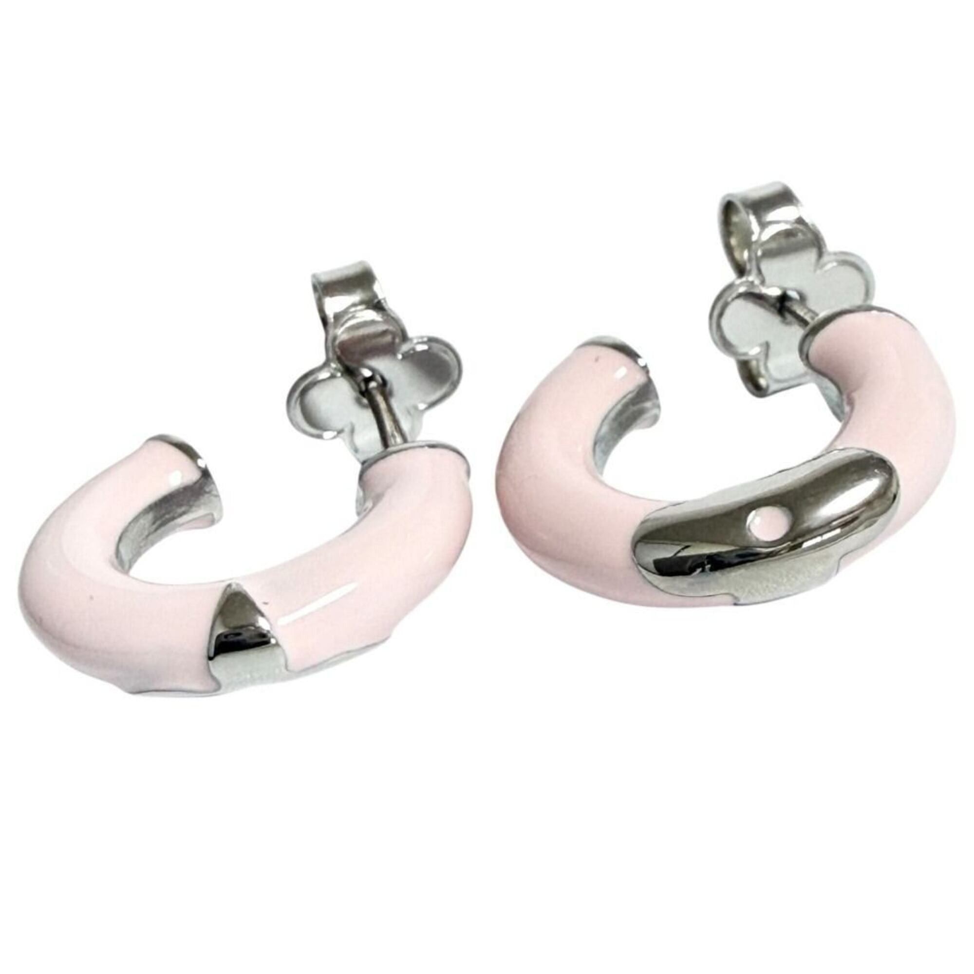 Louis Vuitton Louis Vuitton Women's Hoop Earrings, Creole Miss LV, Pink Size ONE SIZE - 3 Thumbnail