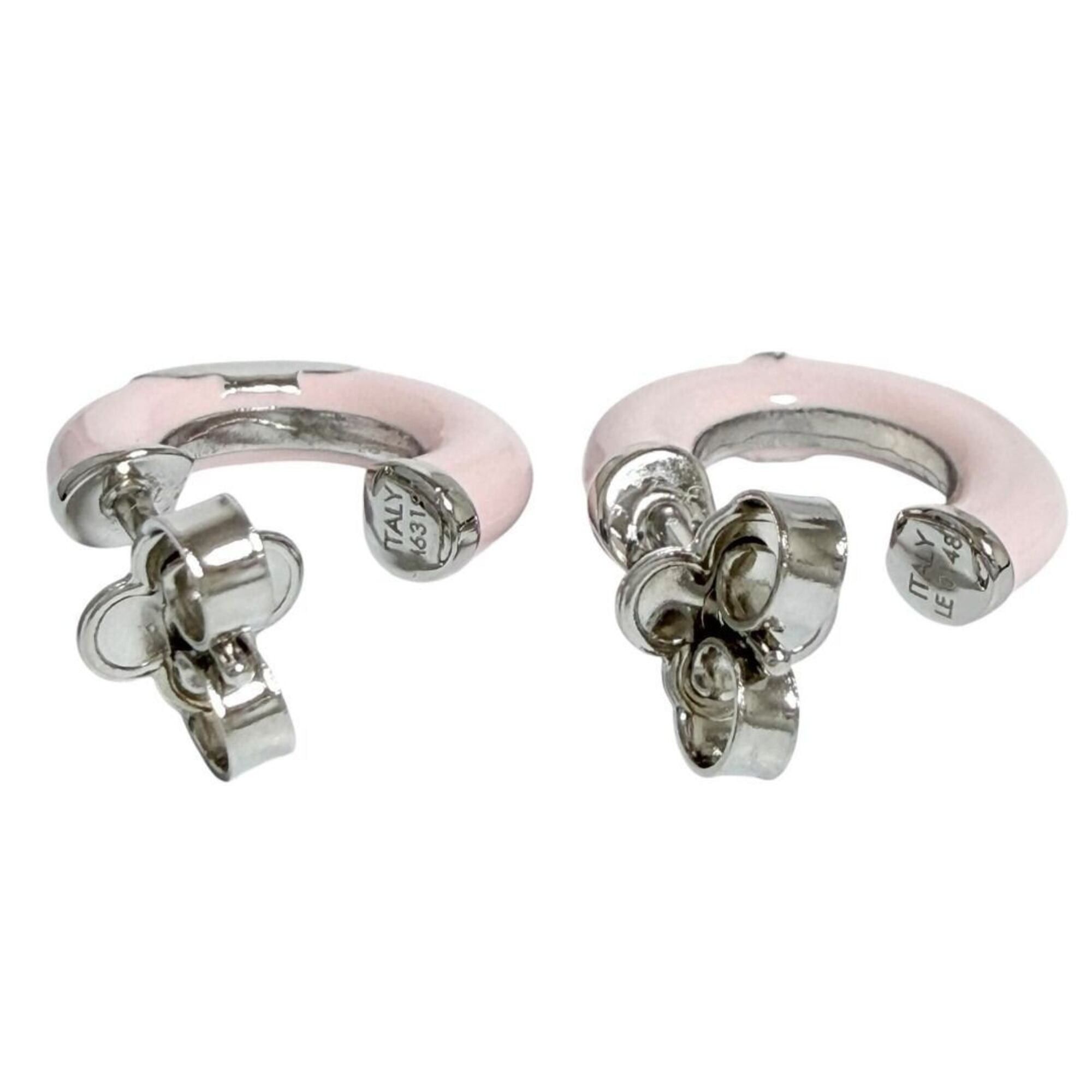 Louis Vuitton Louis Vuitton Women's Hoop Earrings, Creole Miss LV, Pink Size ONE SIZE - 4 Thumbnail