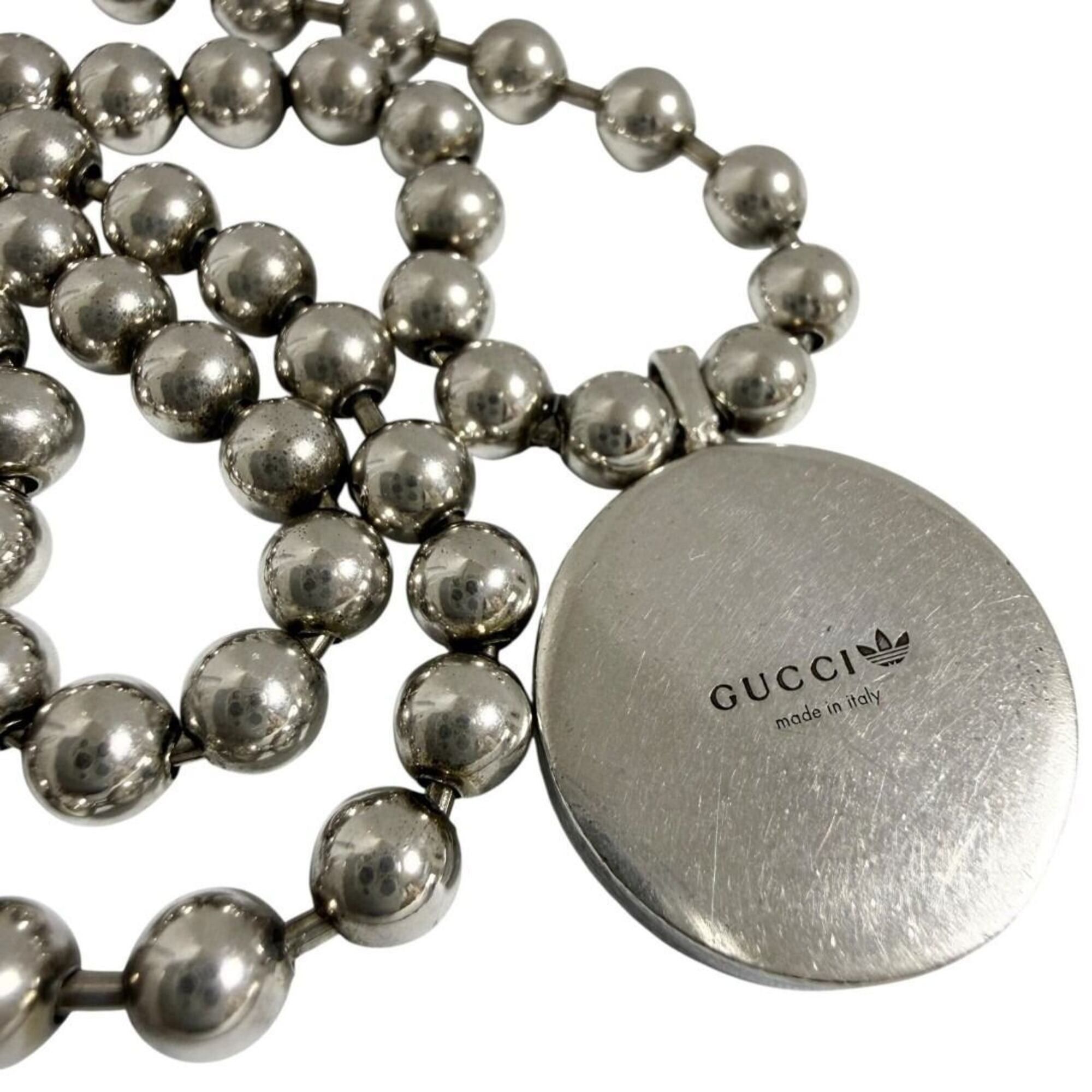 Gucci Gucci Adidas Men's Pendant Necklace Trefoil Silver Size ONE SIZE - 6 Thumbnail