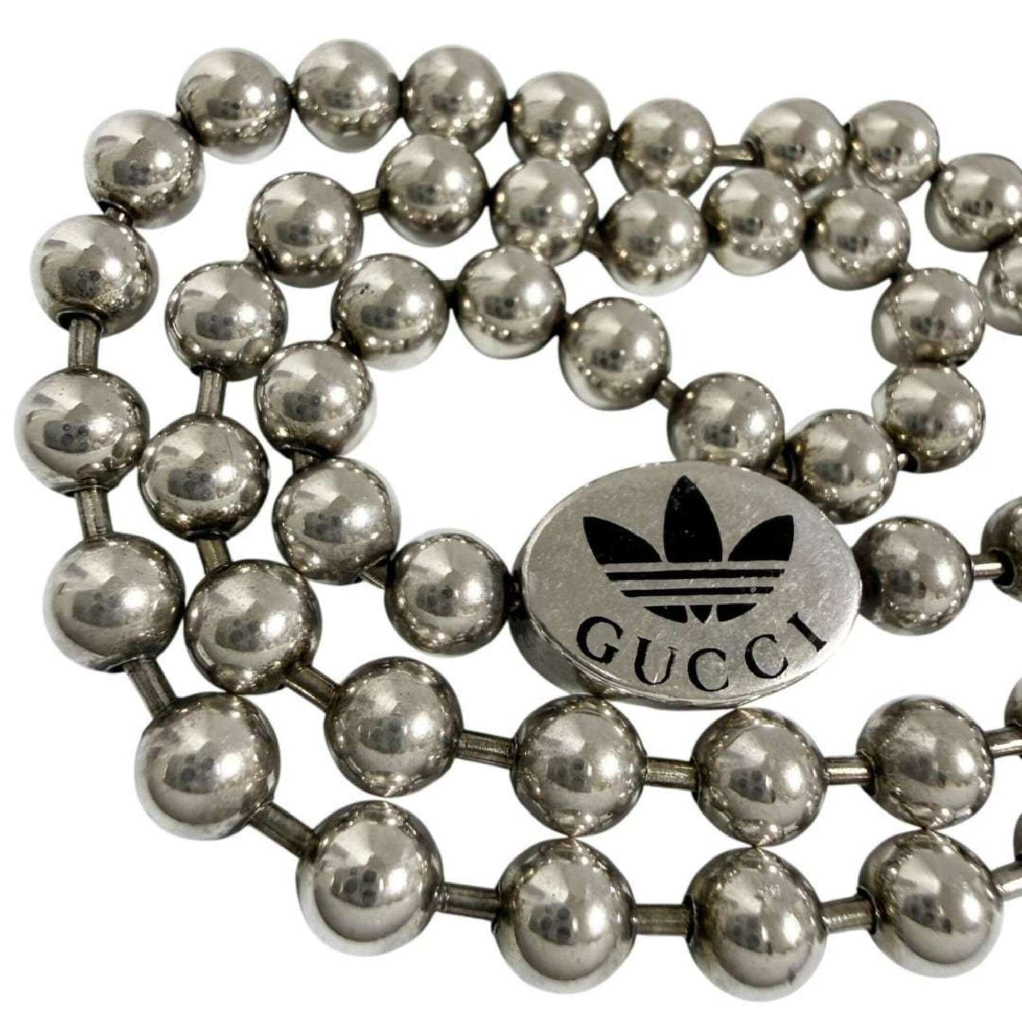 Gucci Gucci Adidas Men's Pendant Necklace Trefoil Silver Size ONE SIZE - 5 Thumbnail