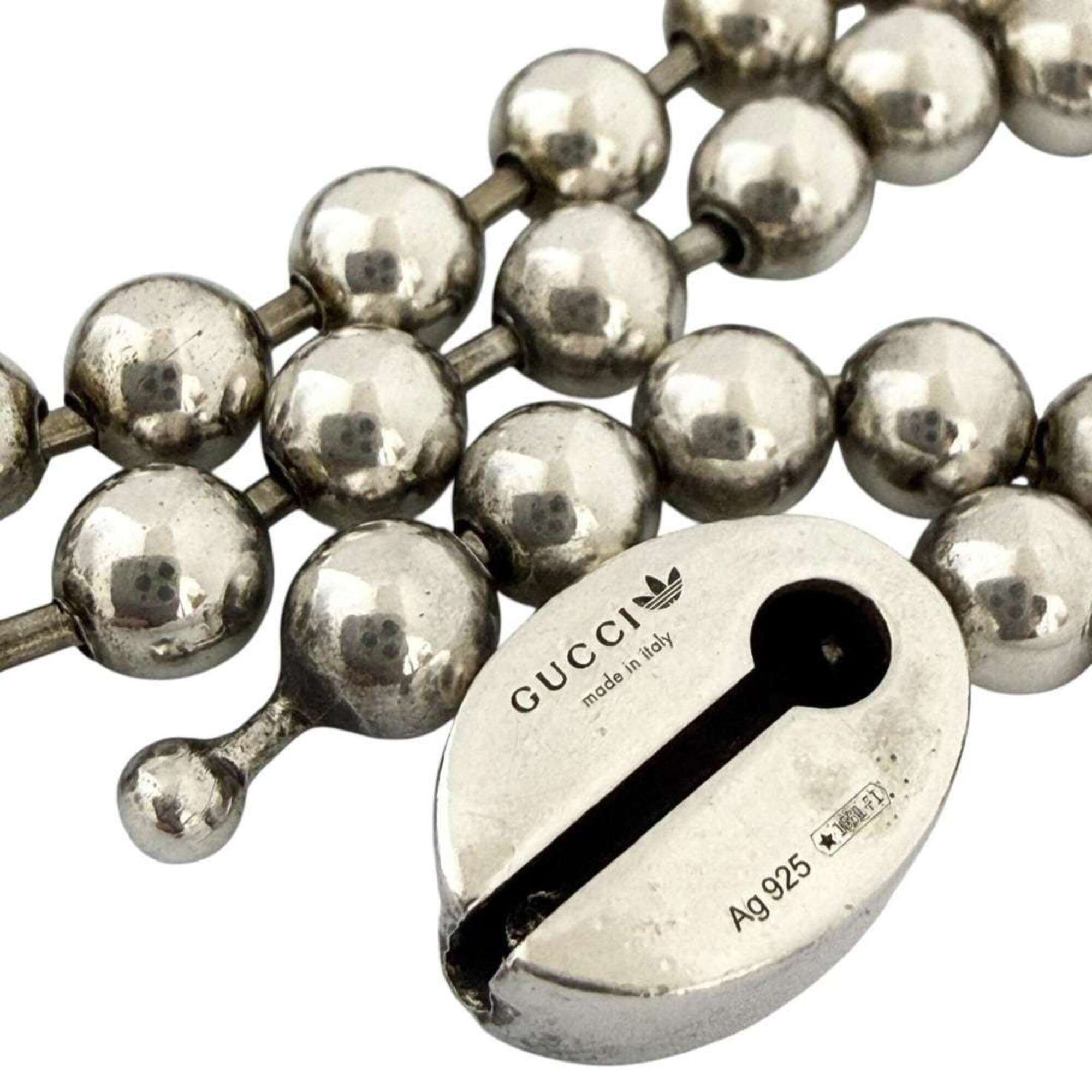 Gucci Gucci Adidas Men's Pendant Necklace Trefoil Silver Size ONE SIZE - 7 Thumbnail