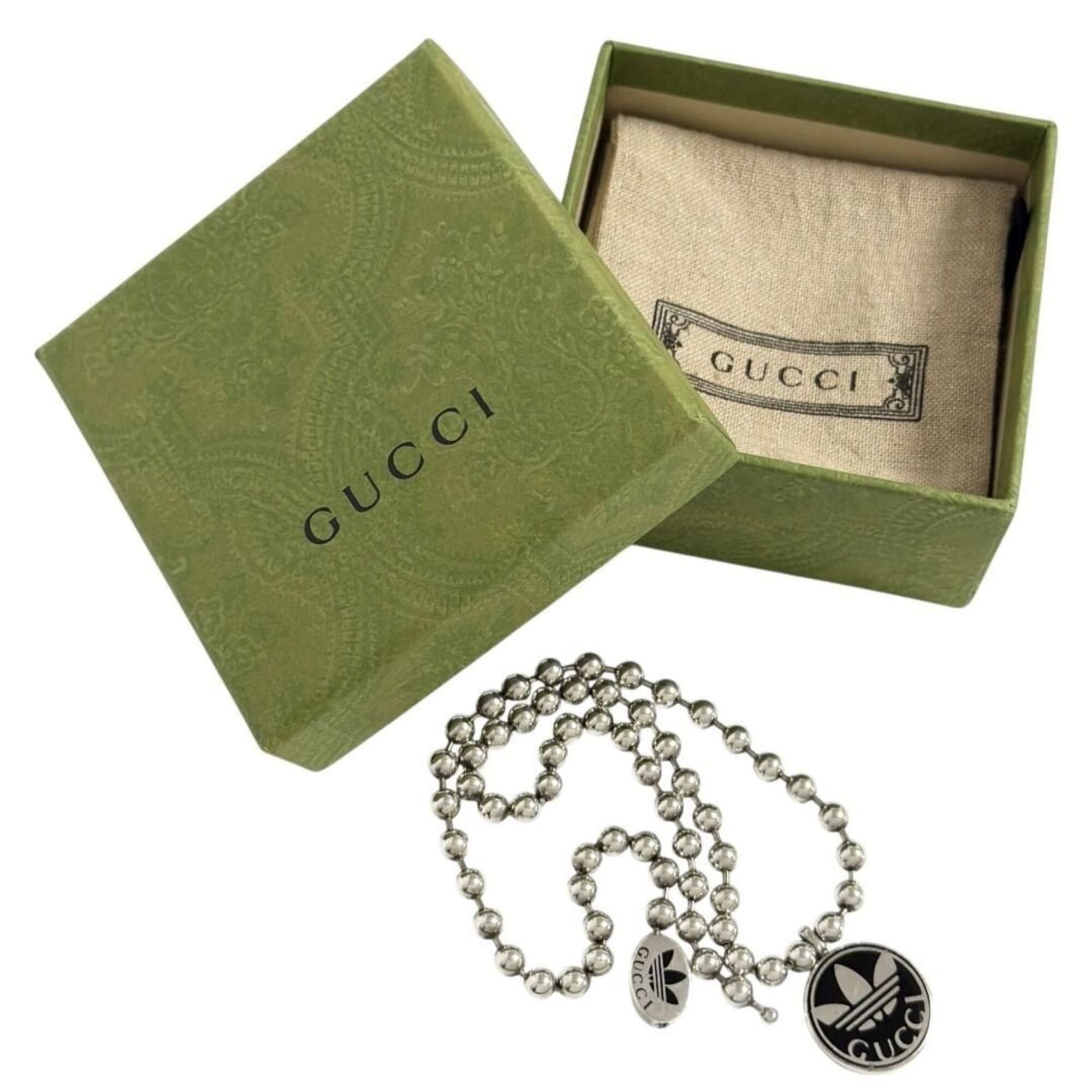 Gucci Gucci Adidas Men's Pendant Necklace Trefoil Silver Size ONE SIZE - 10 Thumbnail
