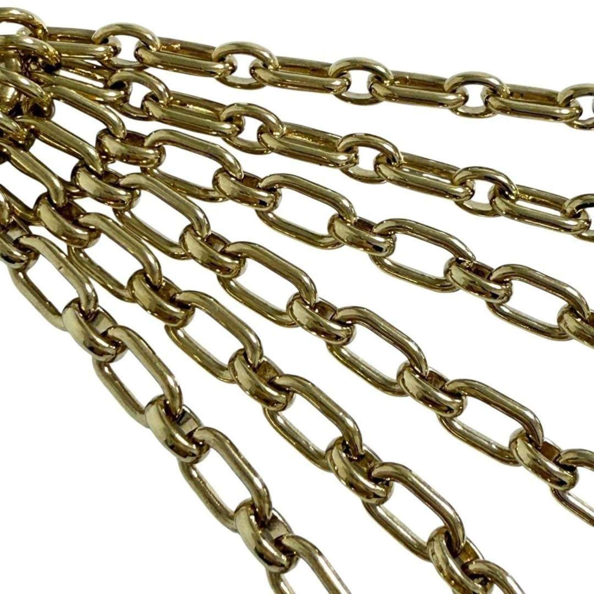 Celine Celine Women's Bag Charm Chain Medal Logo Gold Size ONE SIZE - 4 Thumbnail