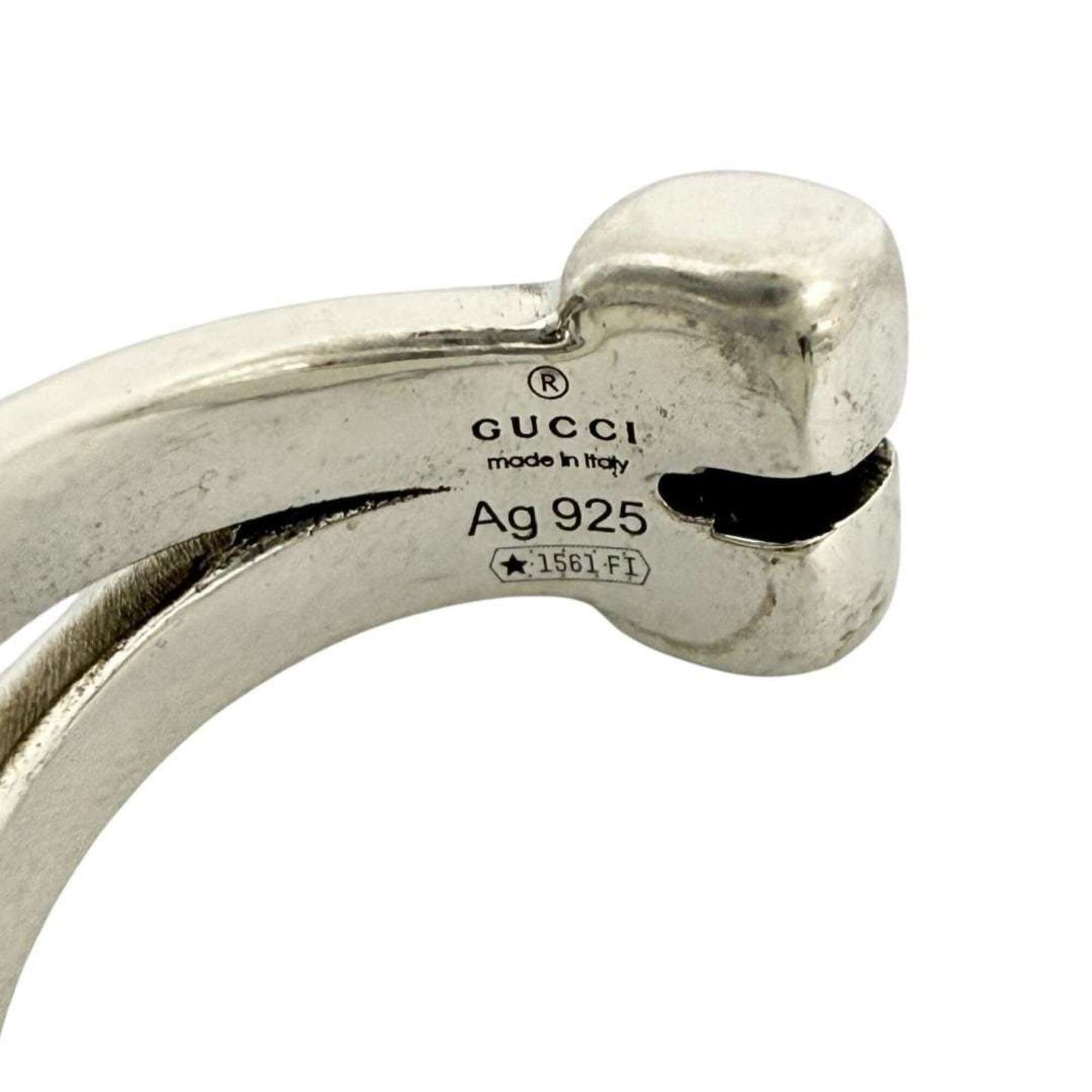 Gucci Gucci Men's/Women's Horsebit Earring, Single Earring (Left Ear), Silver Size ONE SIZE - 8 Thumbnail