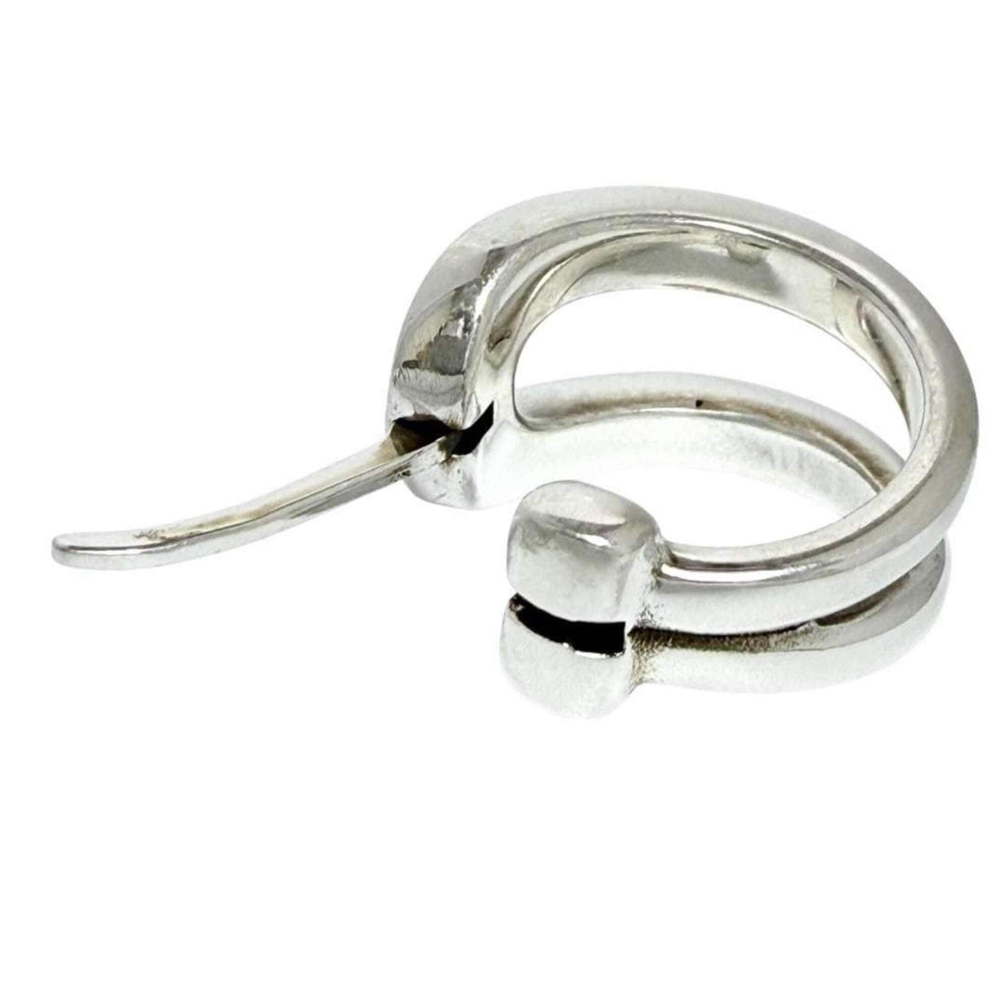 Gucci Gucci Men's/Women's Horsebit Earring, Single Earring (Left Ear), Silver Size ONE SIZE - 4 Thumbnail