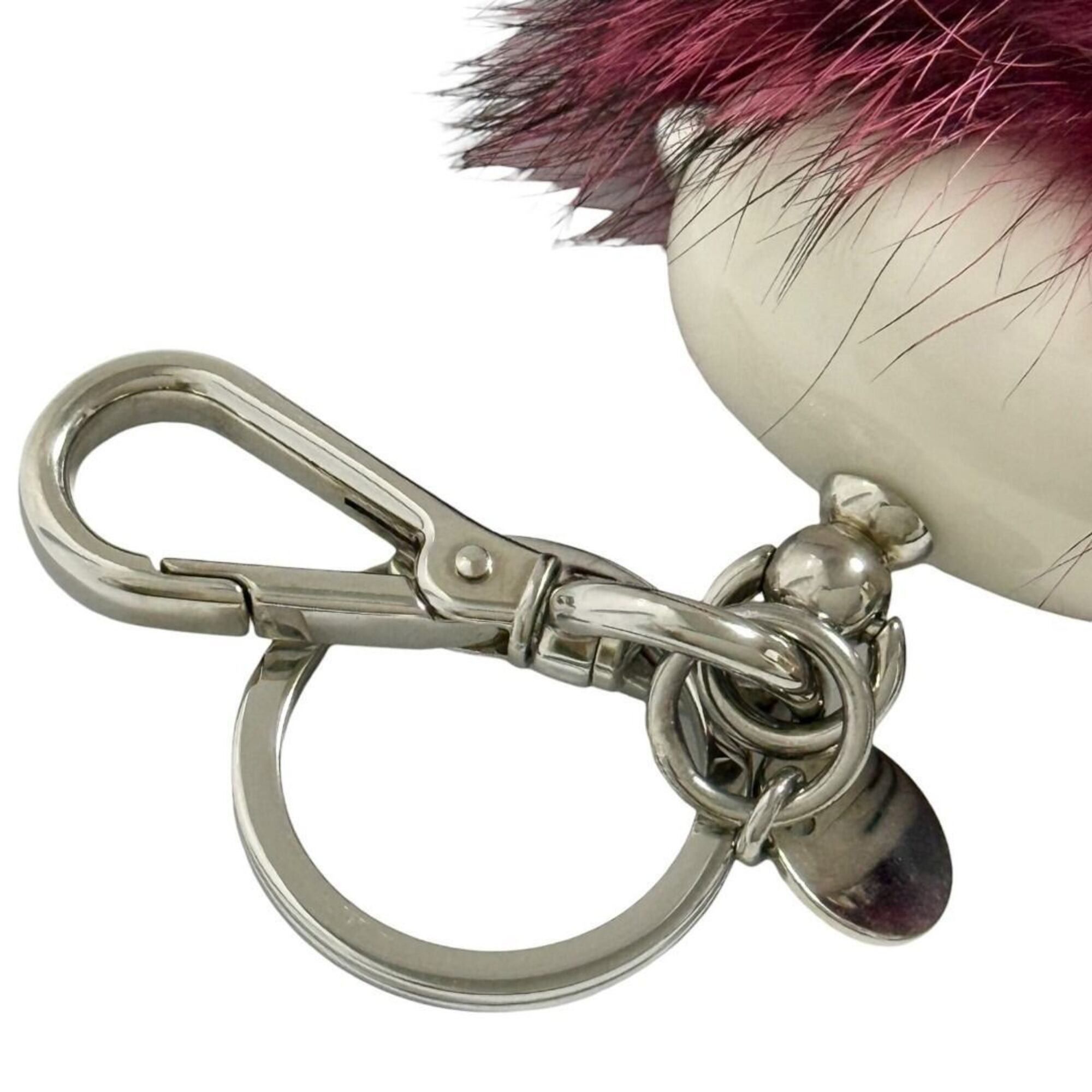 Prada Prada Women's Robot Keychain Keyring Bag Charm Fur Size ONE SIZE - 6 Thumbnail