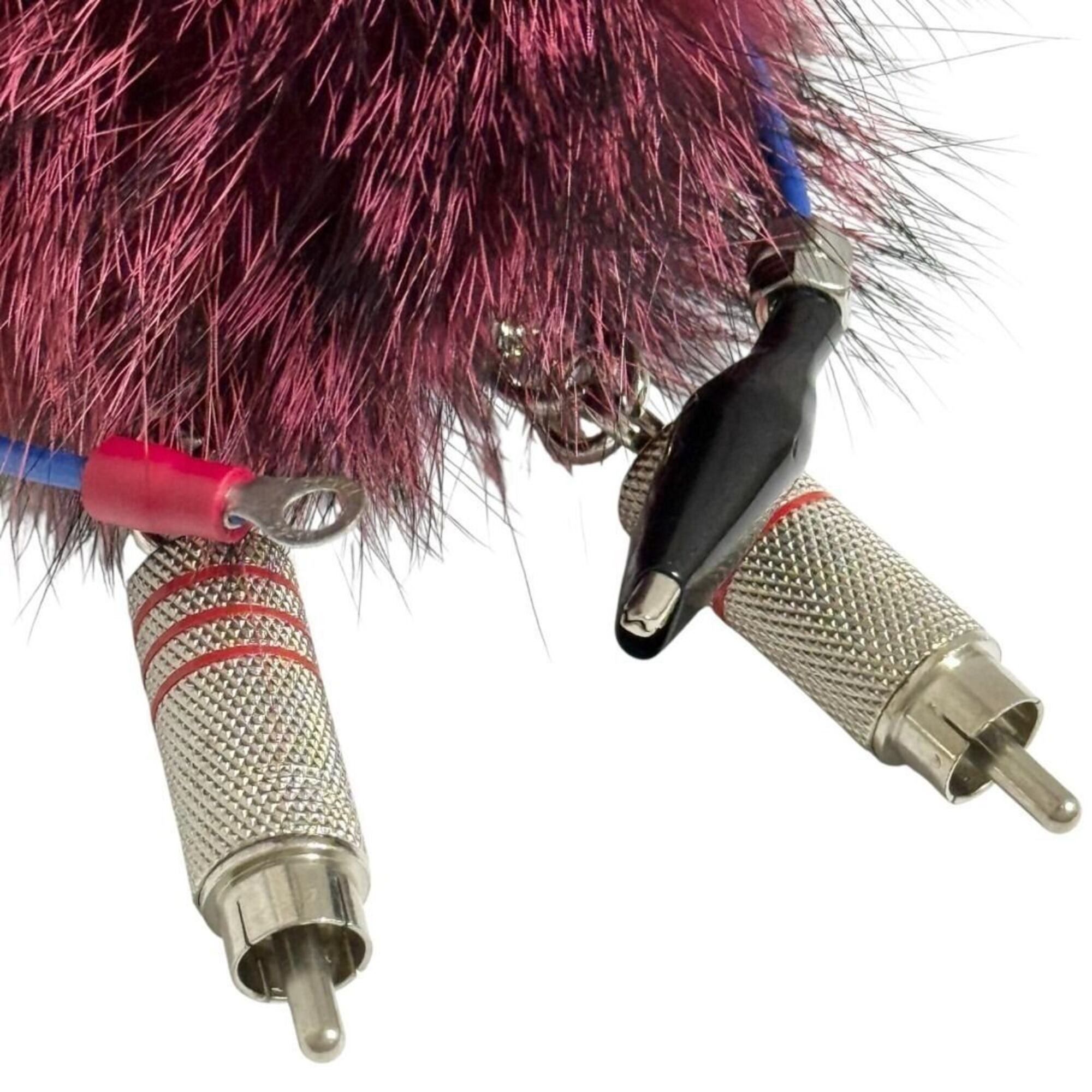 Prada Prada Women's Robot Keychain Keyring Bag Charm Fur Size ONE SIZE - 5 Thumbnail