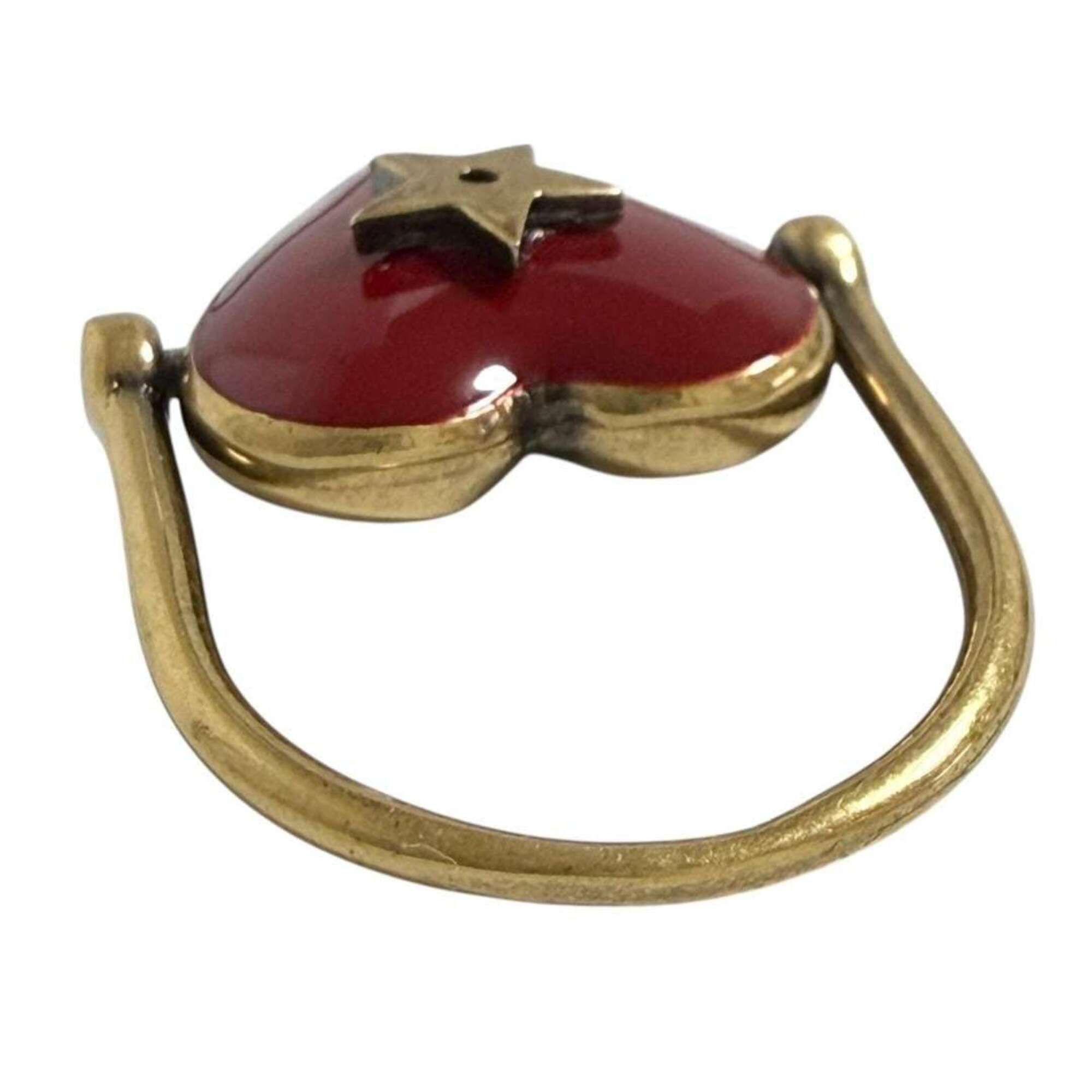 Dior Christian Dior Dior Women's Amour Ring, Size M (US 11), Heart Design Size ONE SIZE - 4 Thumbnail