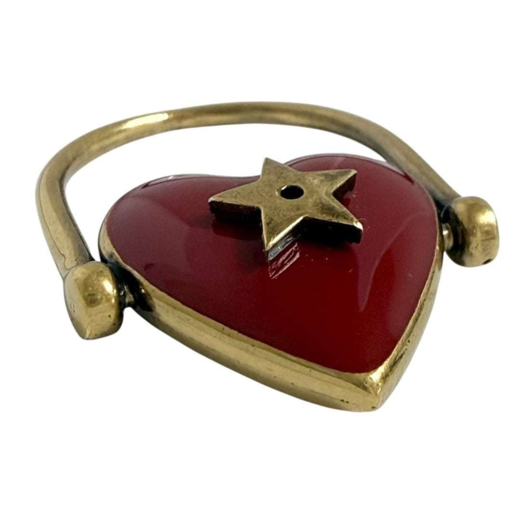 Dior Christian Dior Dior Women's Amour Ring, Size M (US 11), Heart Design Size ONE SIZE - 3 Thumbnail